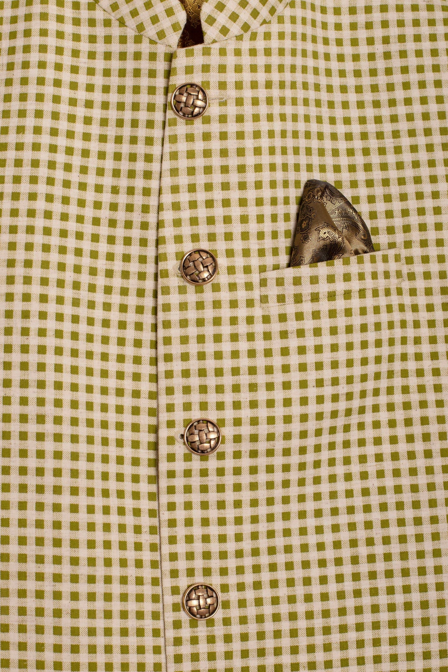 Go Green Checks Men's Bundi