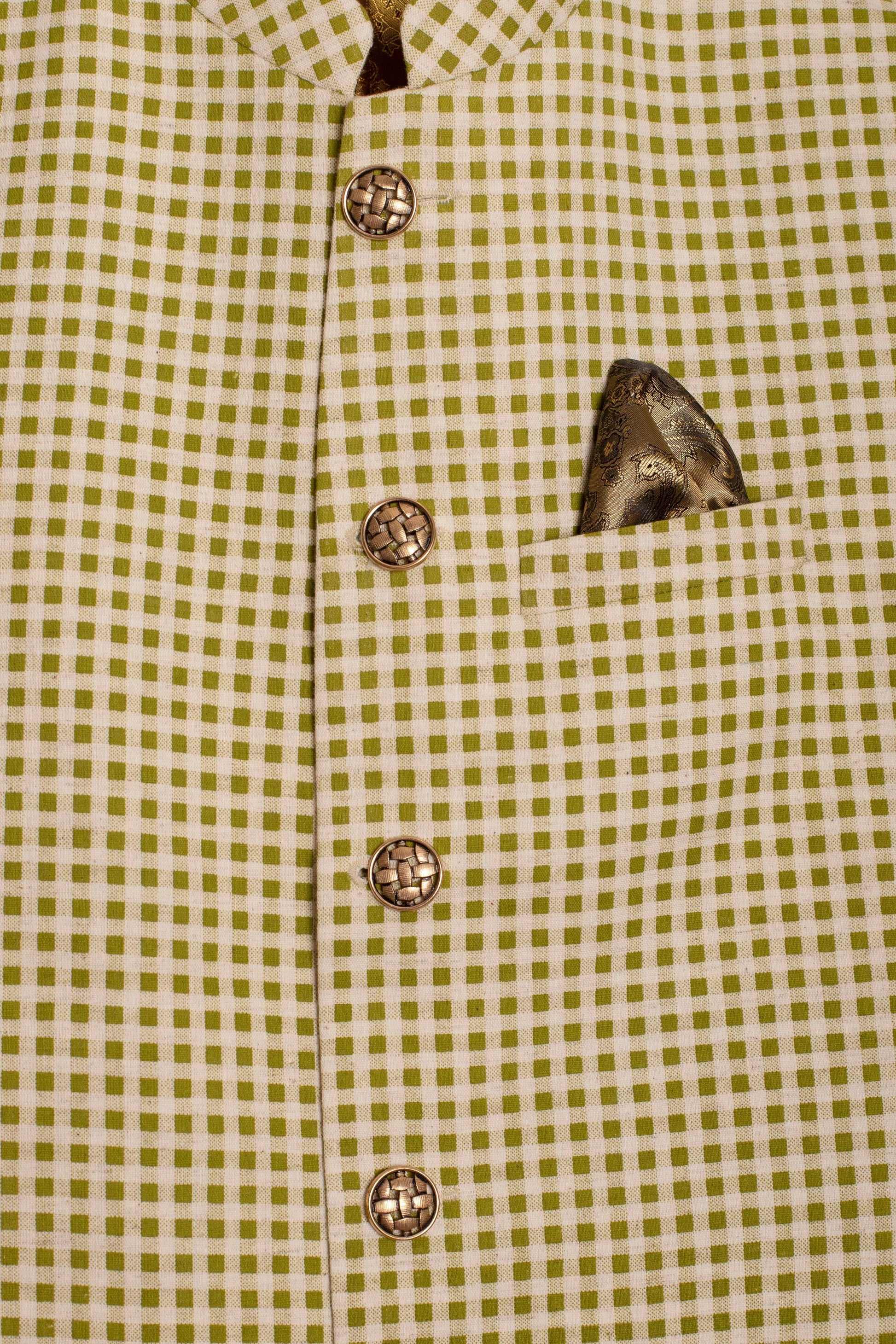 Go Green Checks Men's Bundi
