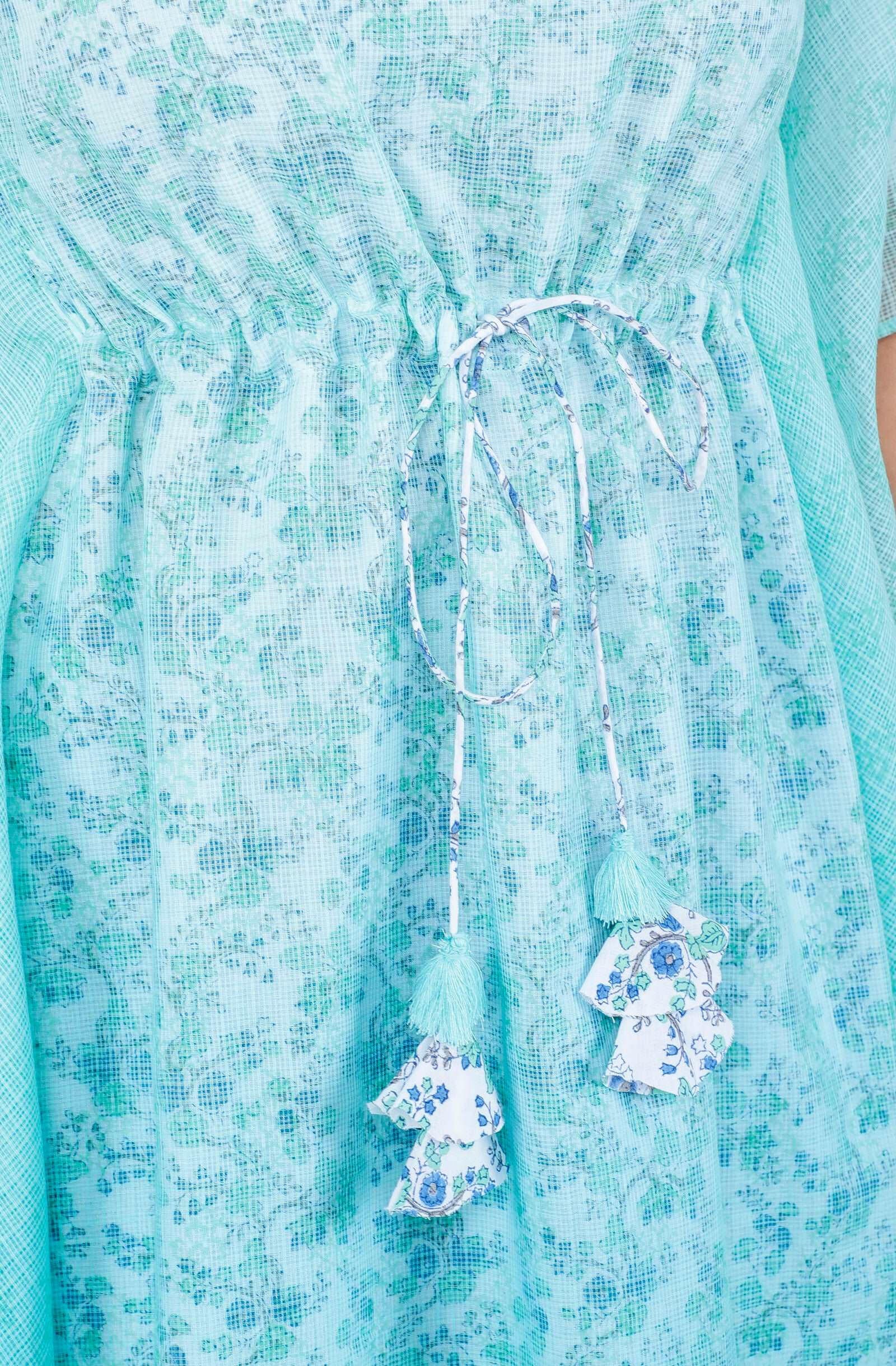 Biscay Green Ombre Women's Kaftan