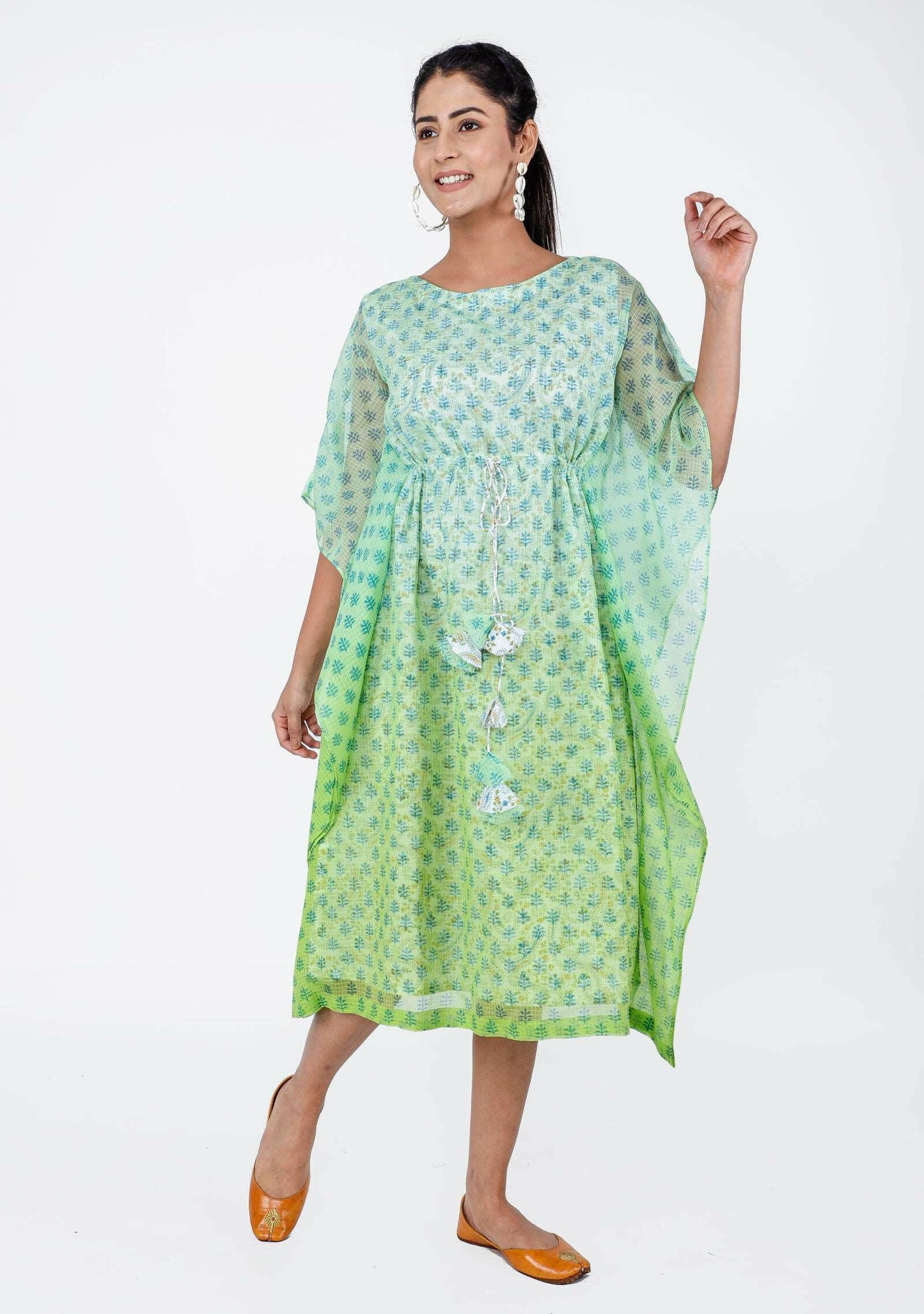 Green Apple Ombre Women's Kaftan