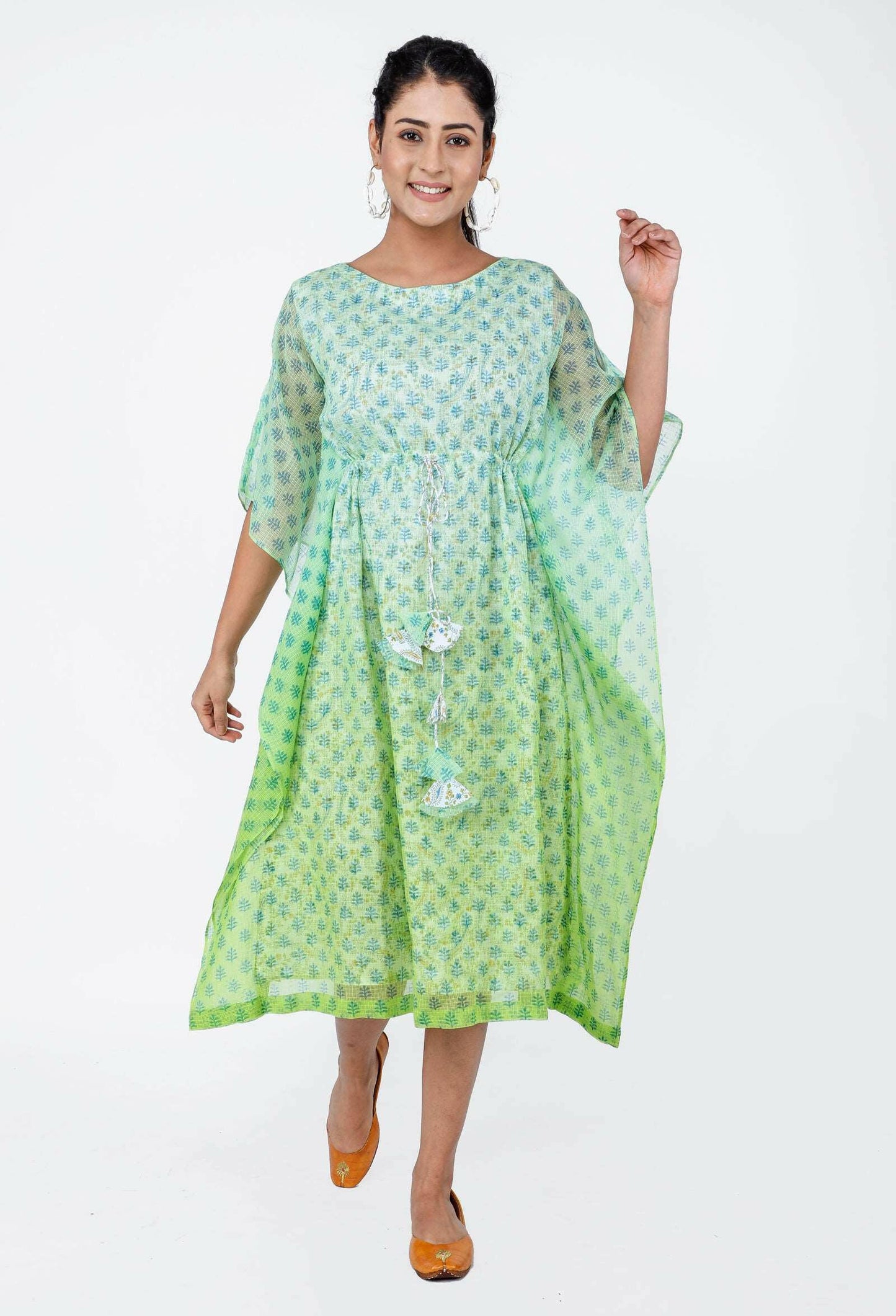 Green Apple Ombre Women's Kaftan