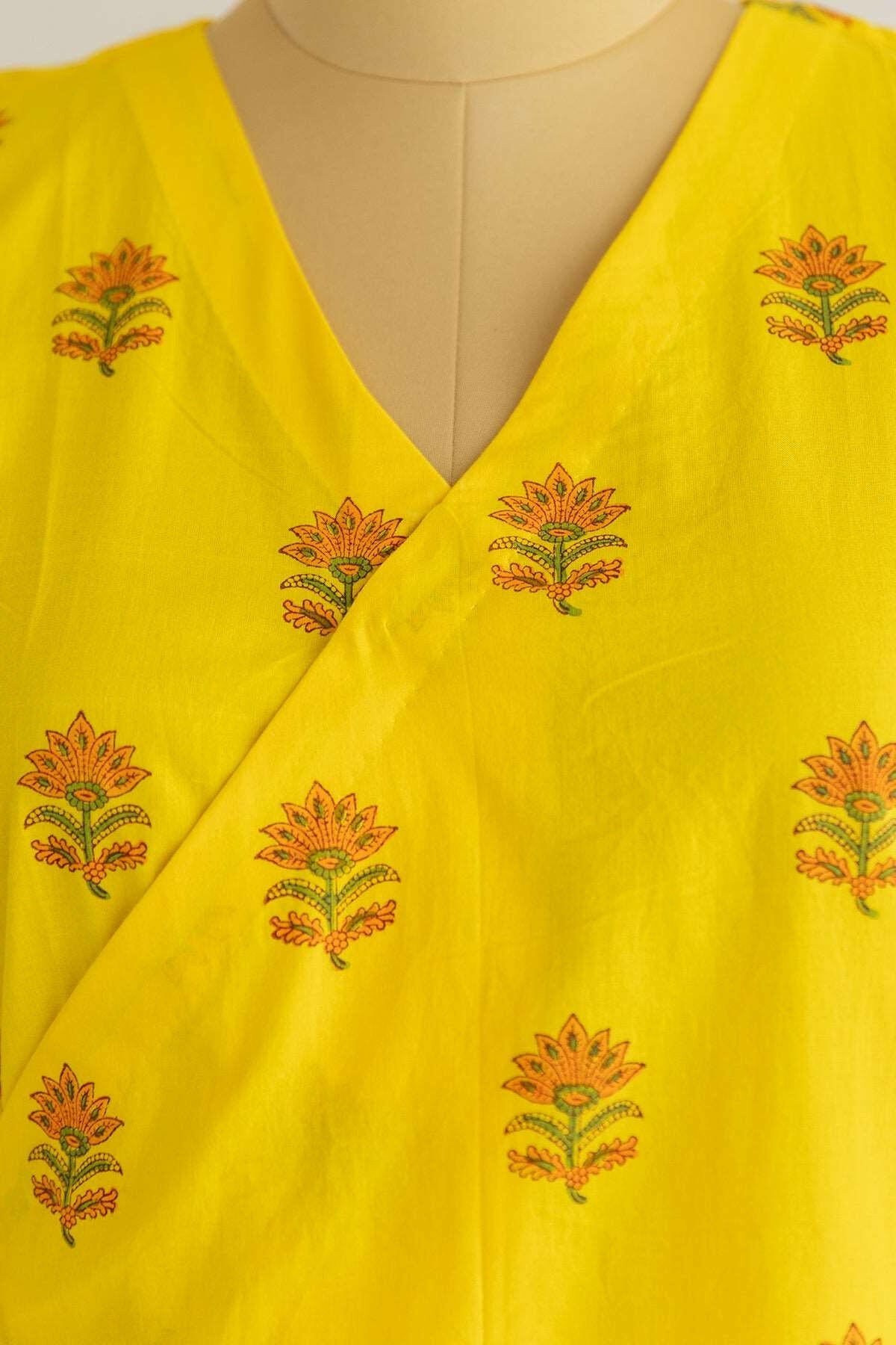 Bright Yellow Angarkha