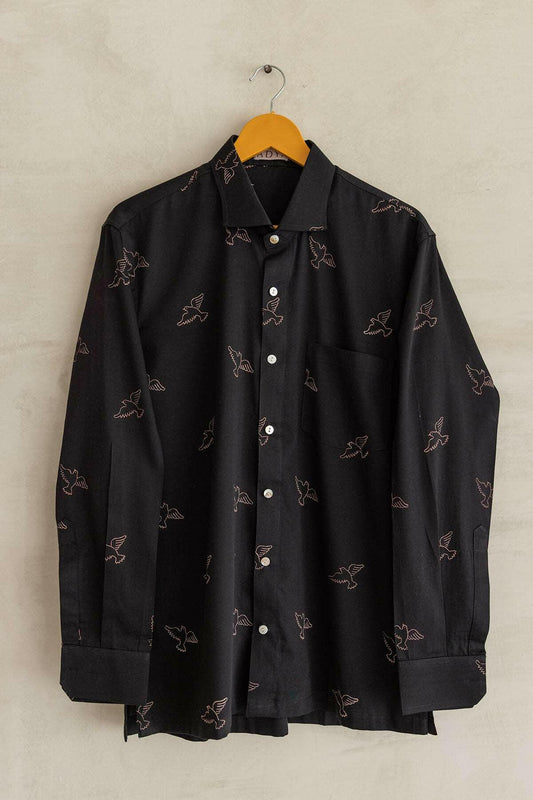 Black Bird Men's Shirt