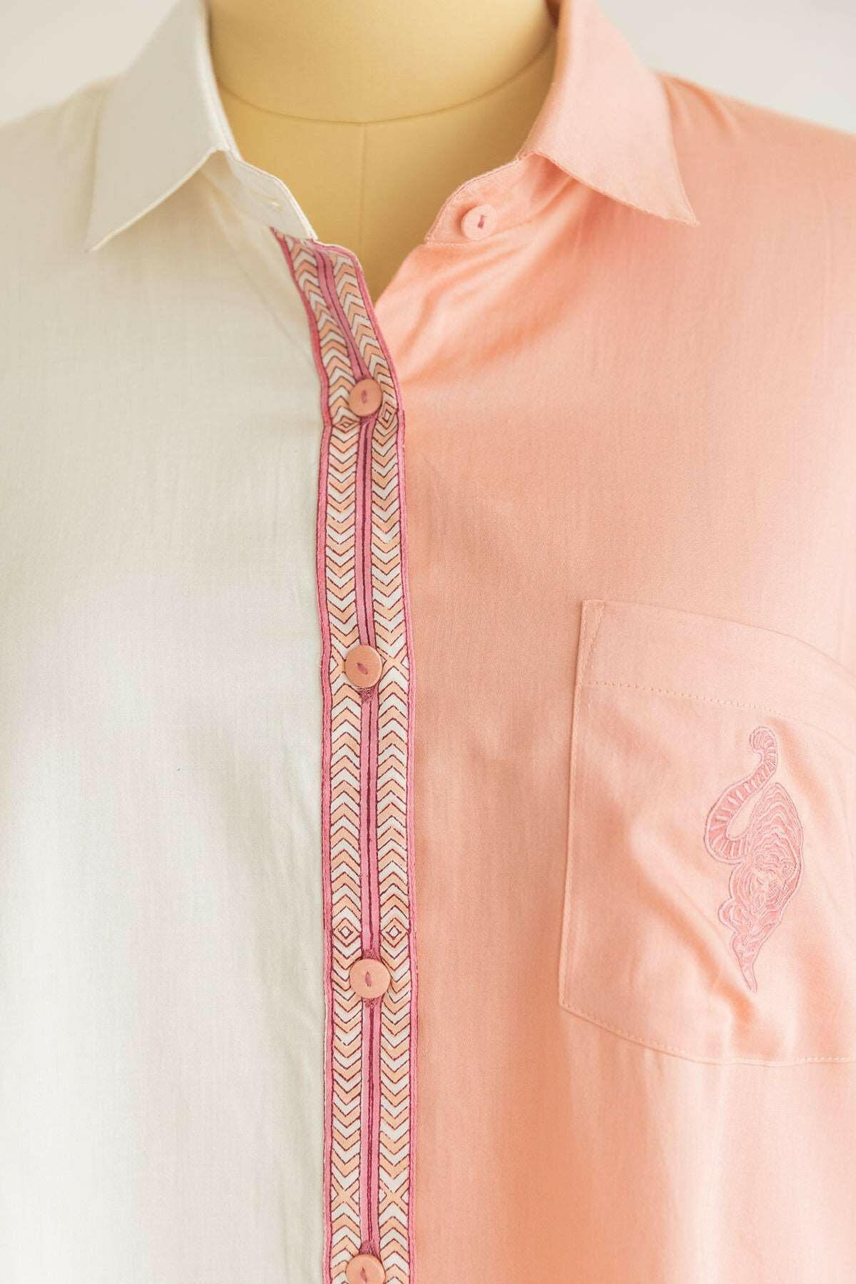 Half & Half Tiger Shirt