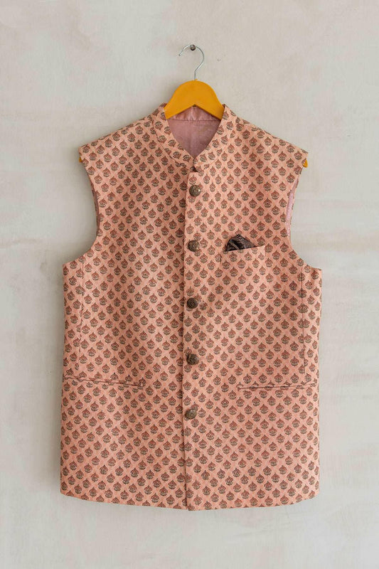Dark Peach Men's Bundi