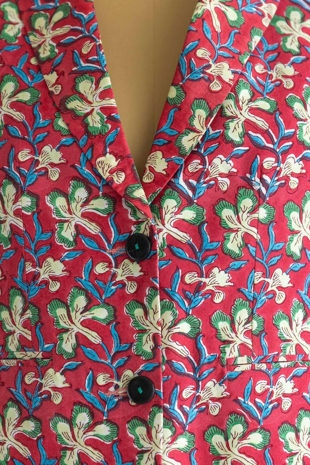 Cherry Red Blazer Set