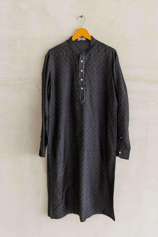 Black Chive Men's Kurta