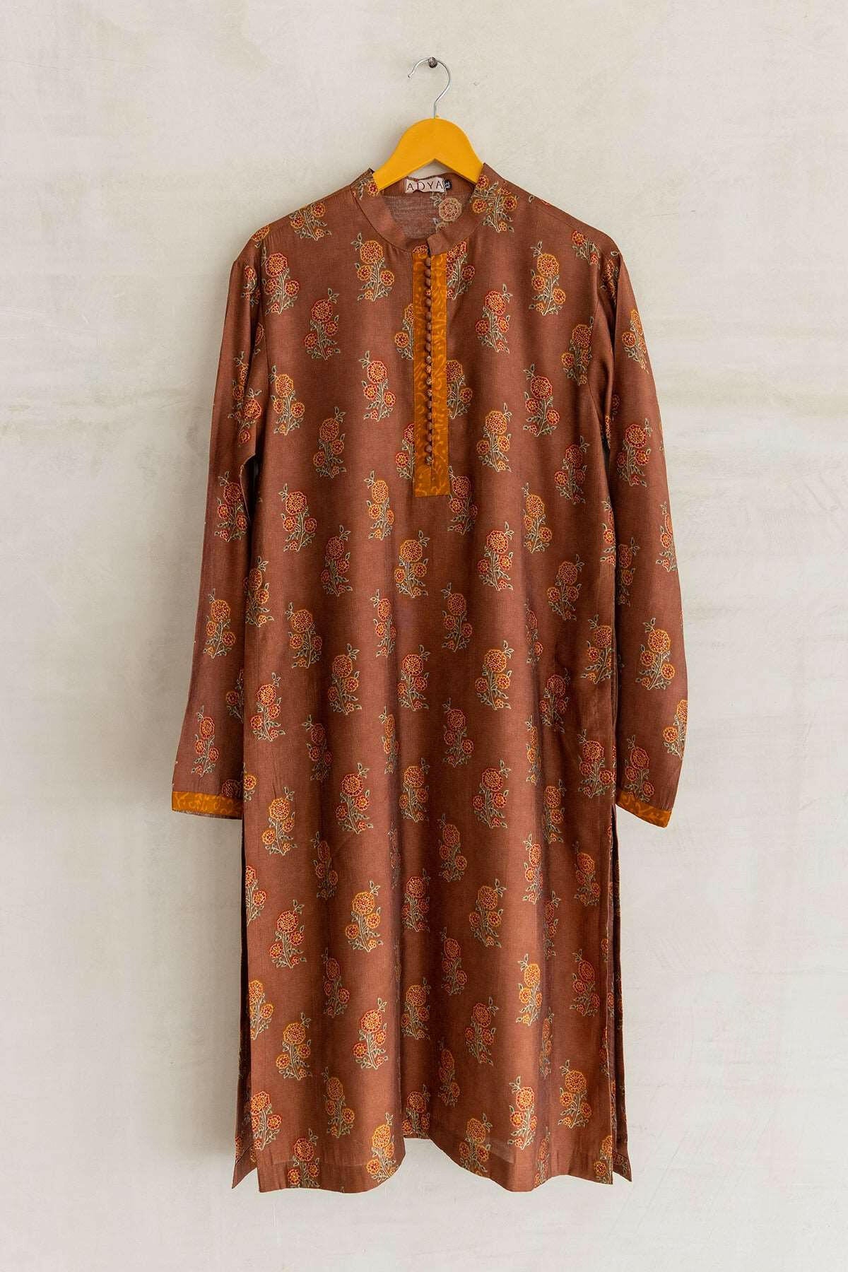 Downtown Brown Men's Kurta