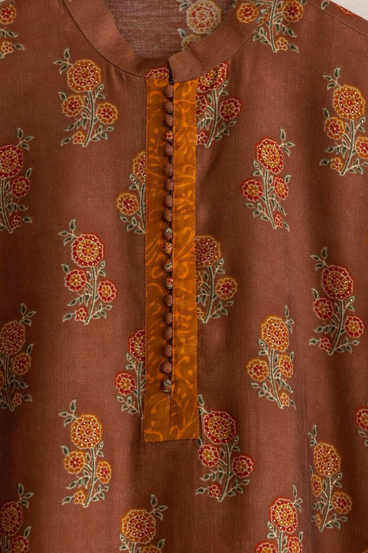 Downtown Brown Men's Kurta