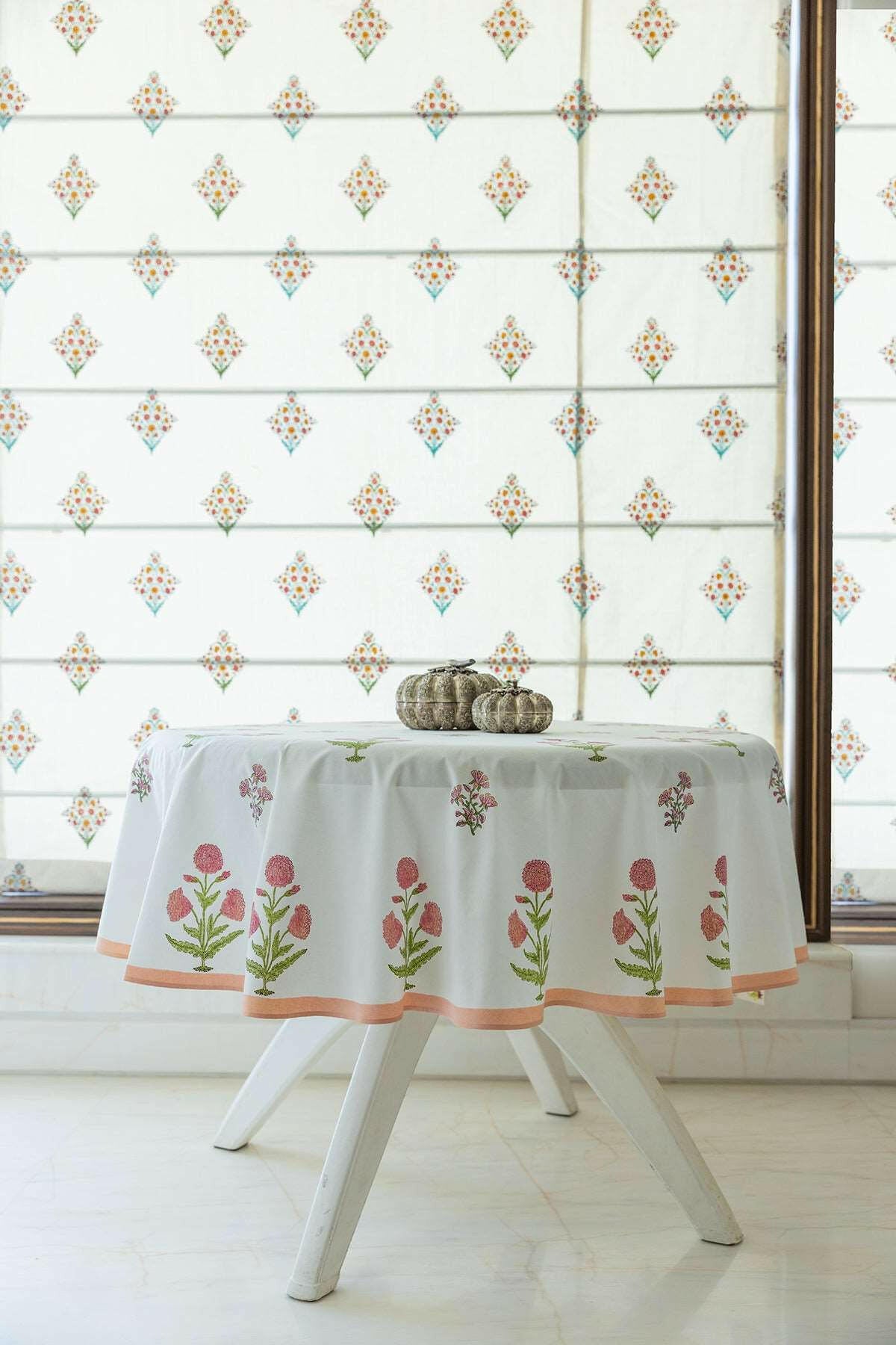 Coral Rose Table Cover