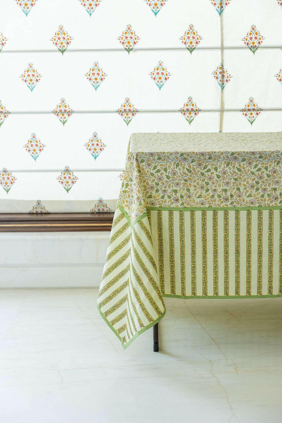 Cream Gold Table Cover