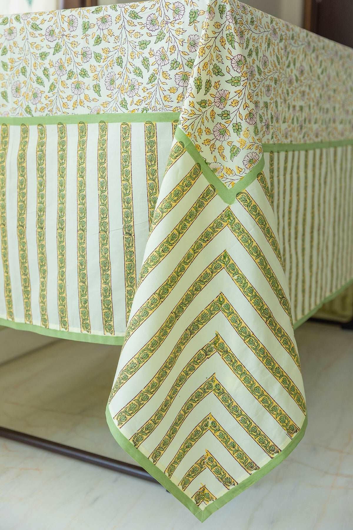 Cream Gold Table Cover