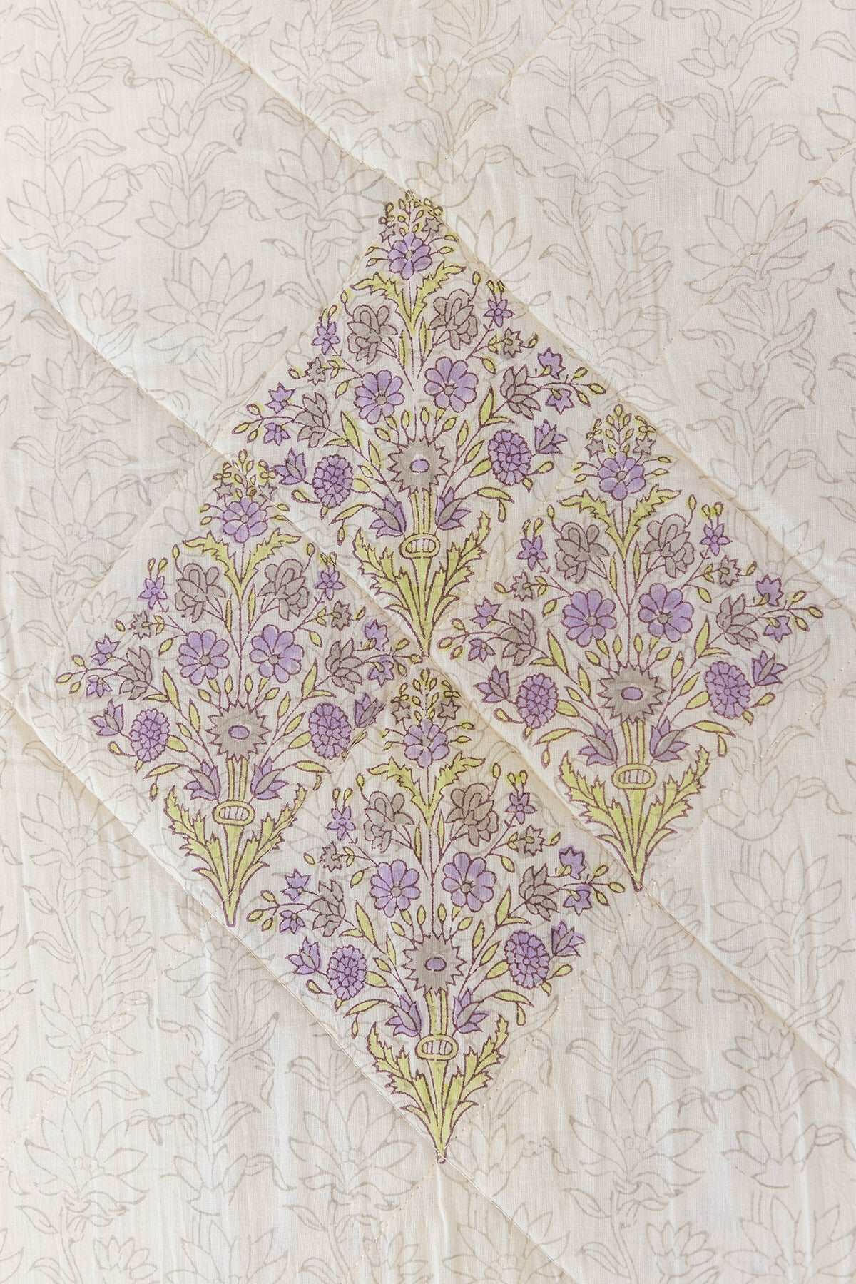 Blossom Stories Quilted Bedcover