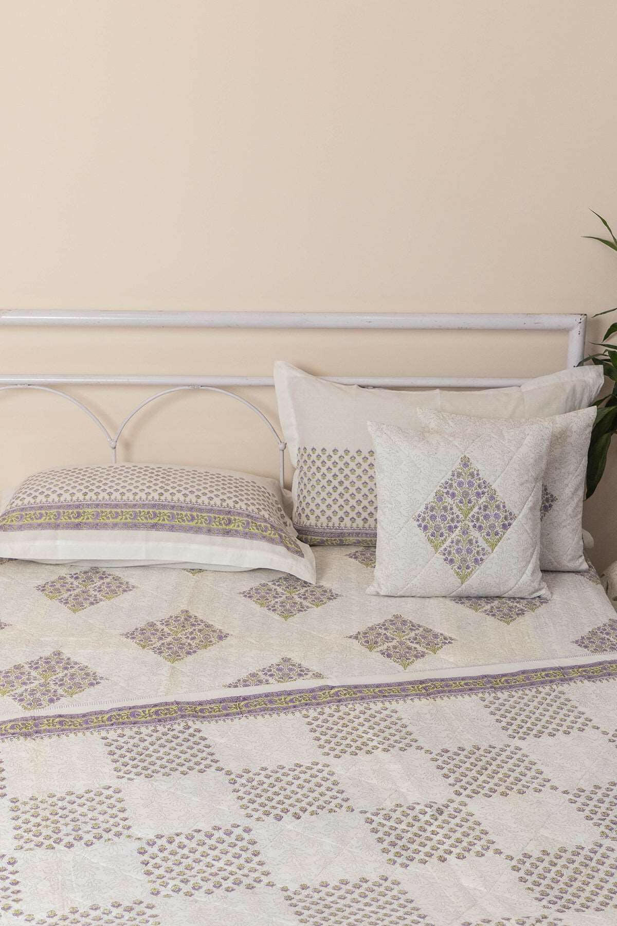 Blossom Stories Quilted Bedcover