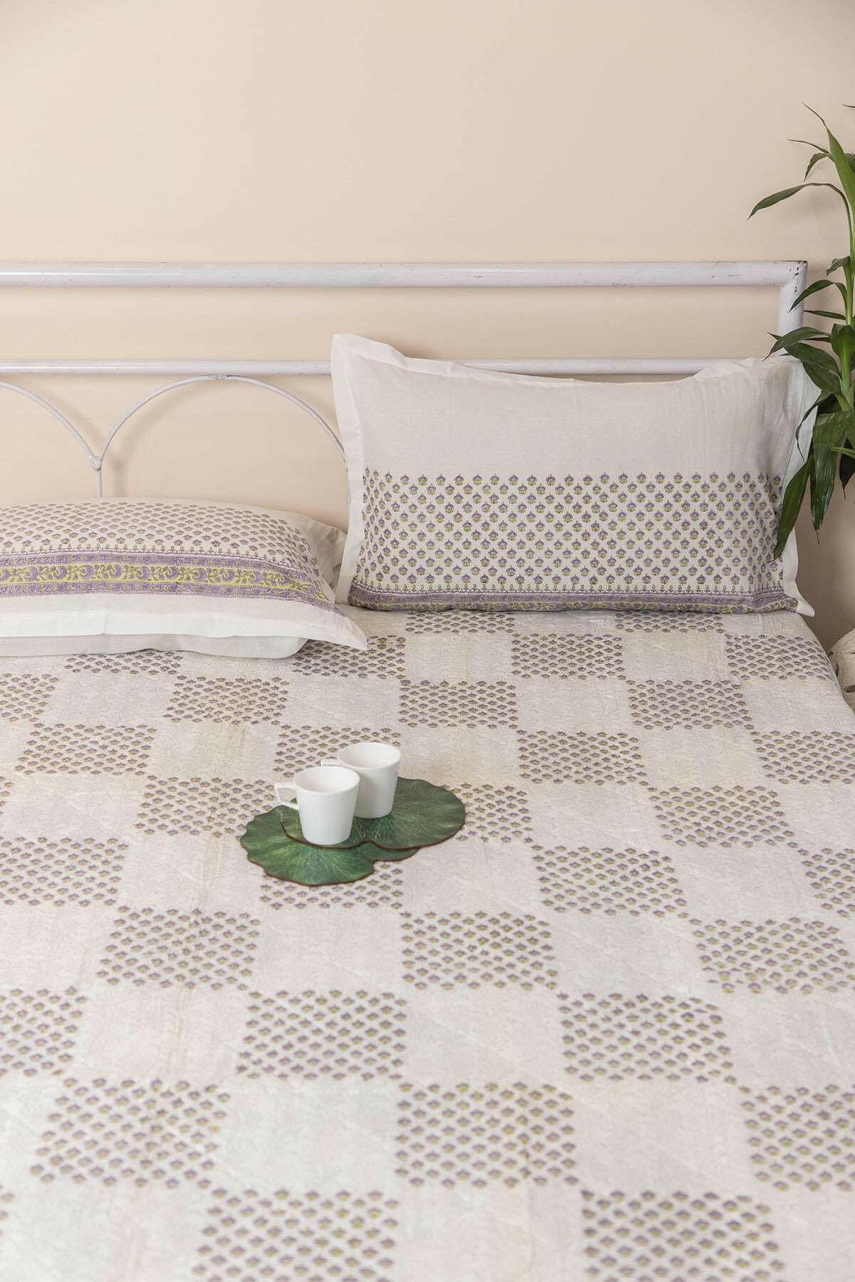 Blossom Stories Quilted Bedcover