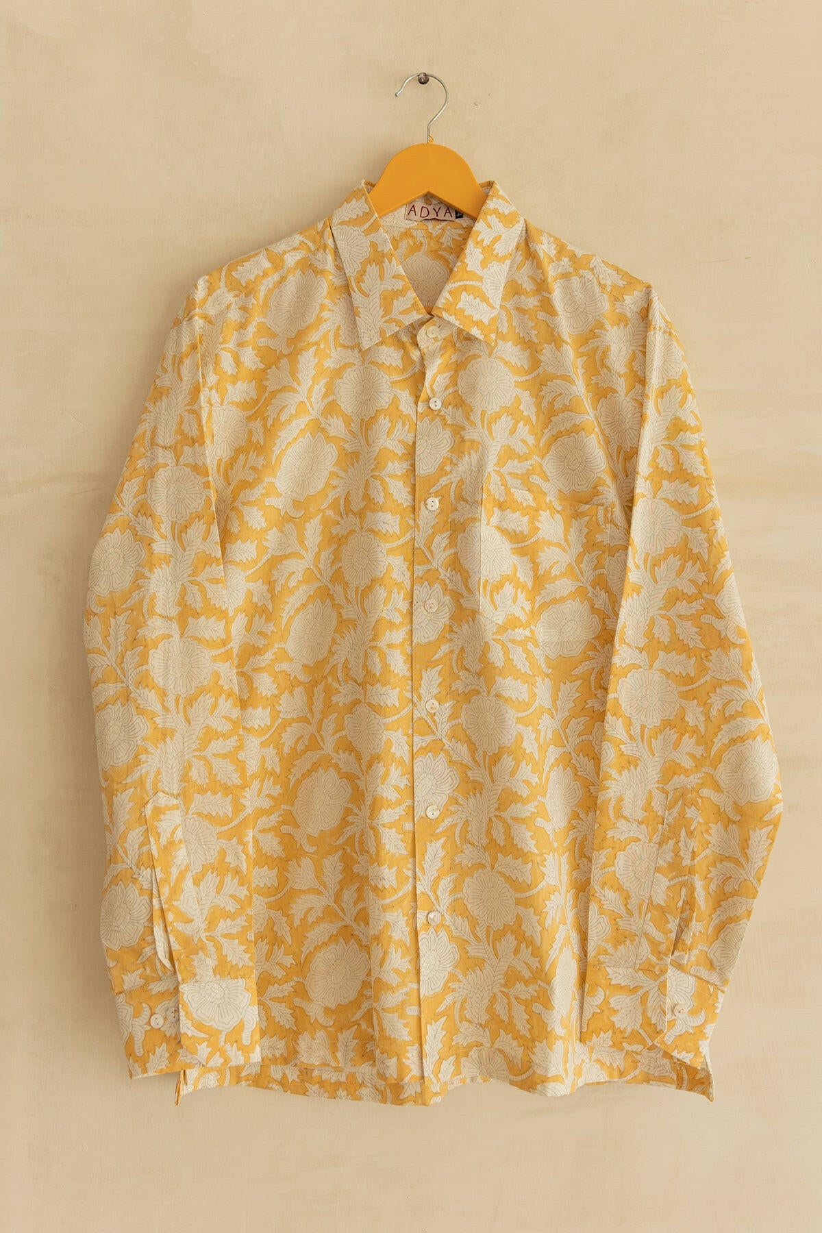 Ochre Yellow Men's Shirt