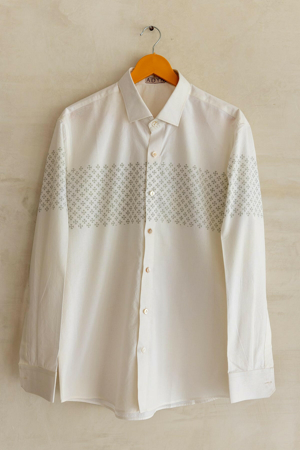 White & Grey Men's Shirt
