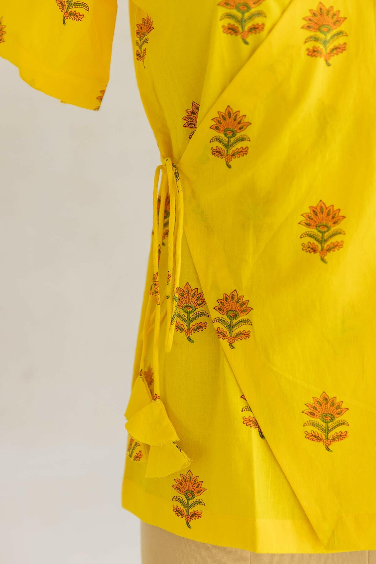 Bright Yellow Angarkha