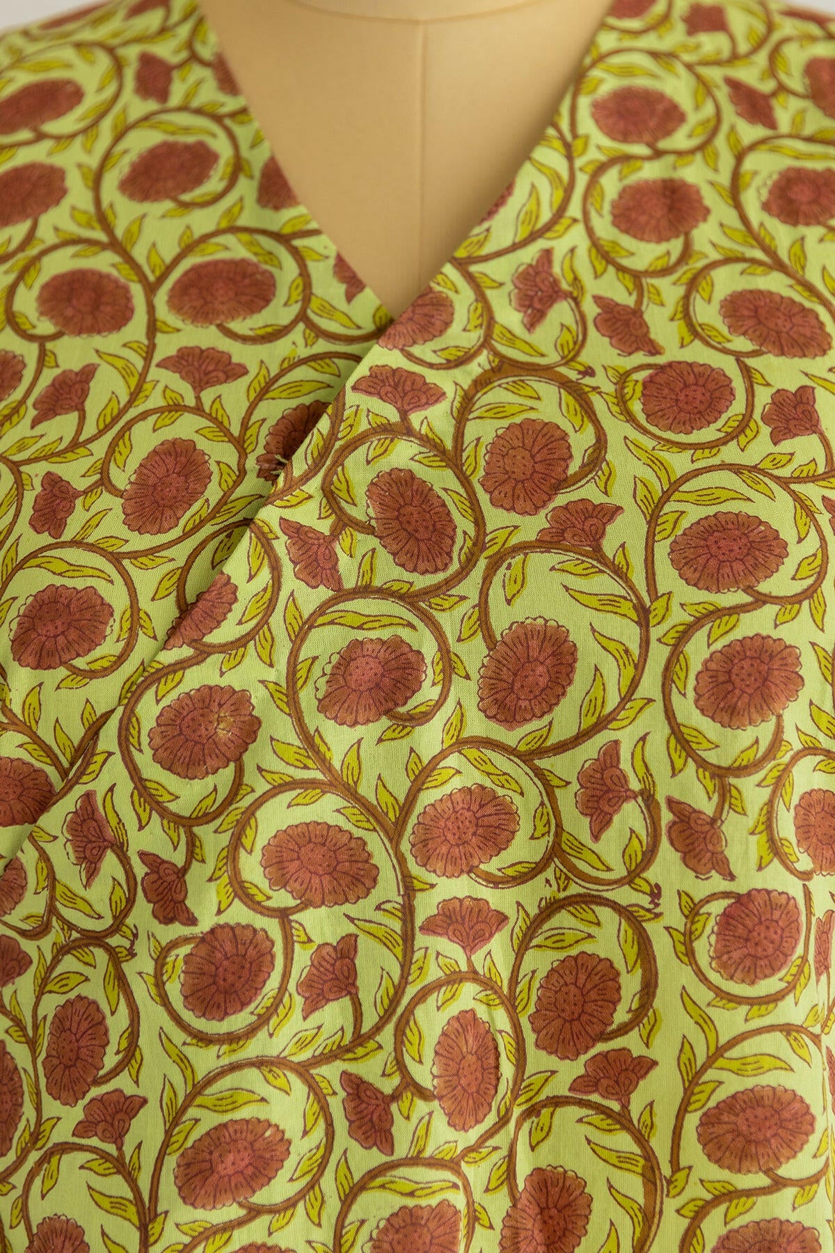 Olive Green Angarkha