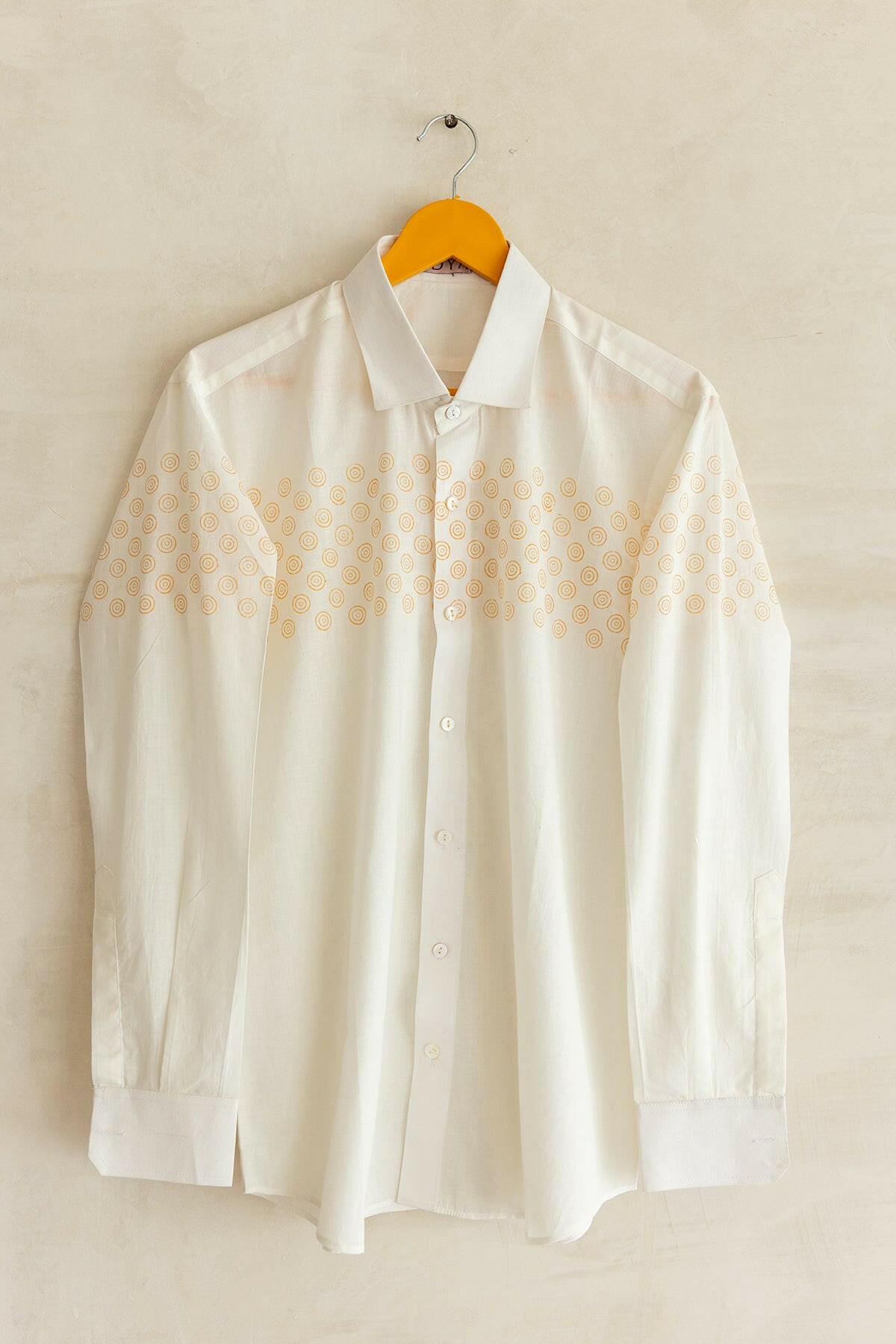 White & Yellow Men's Shirt