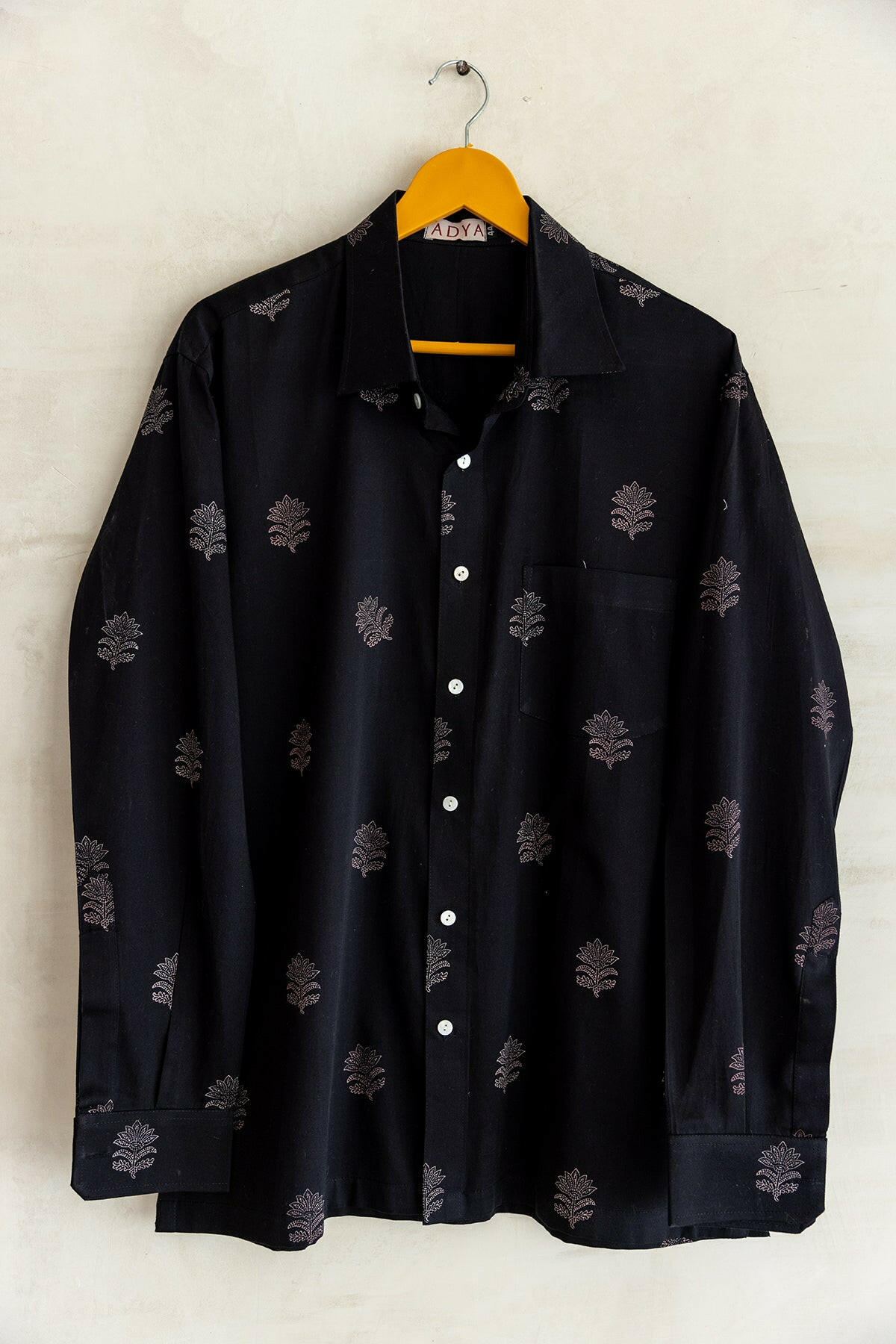 Subtle Printed Black Men's Shirt