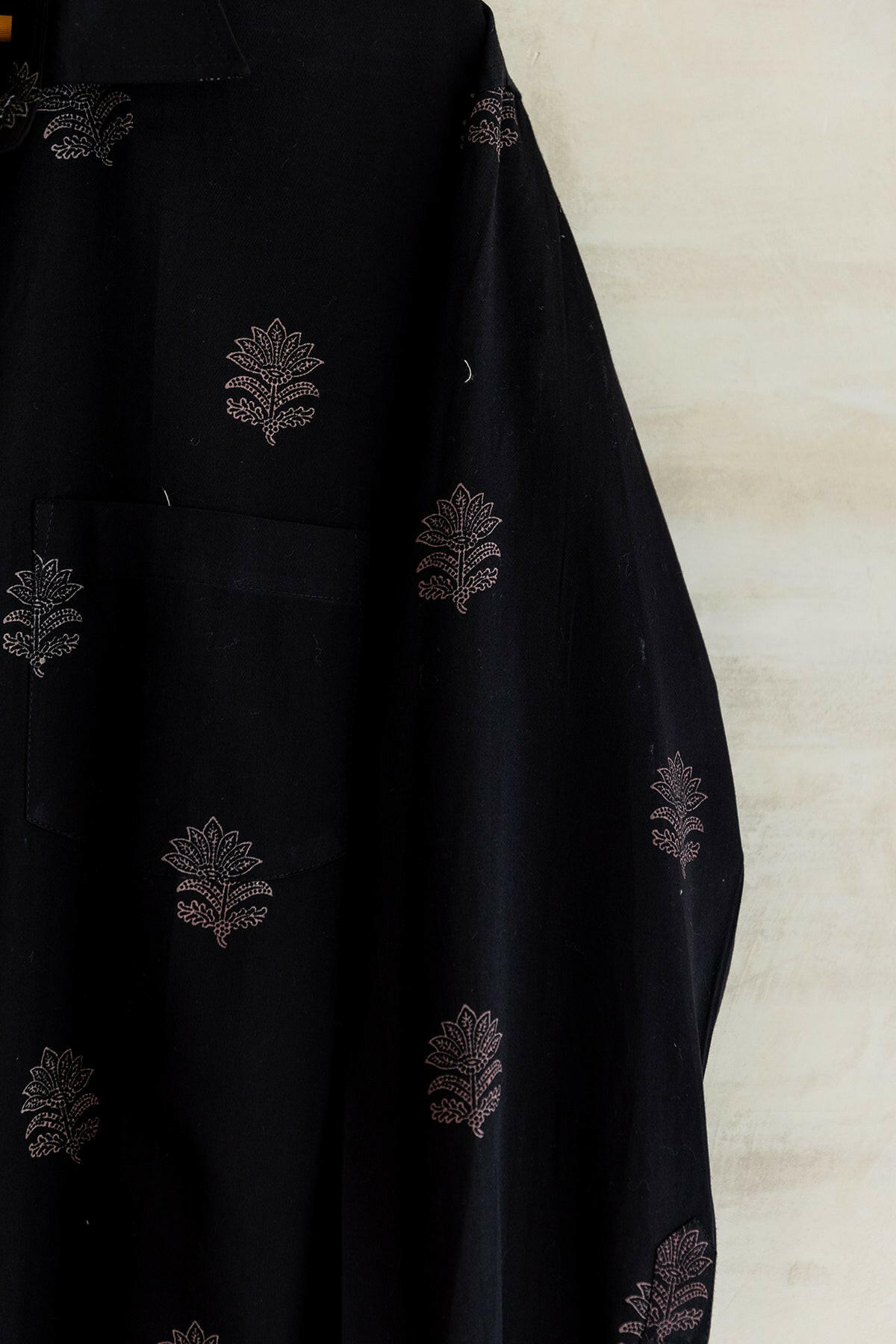 Subtle Printed Black Men's Shirt