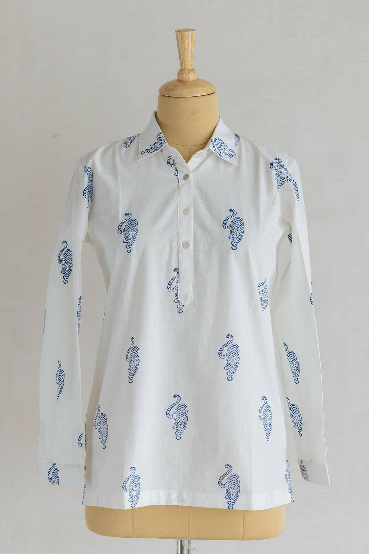 Tiger Block Print Shirt