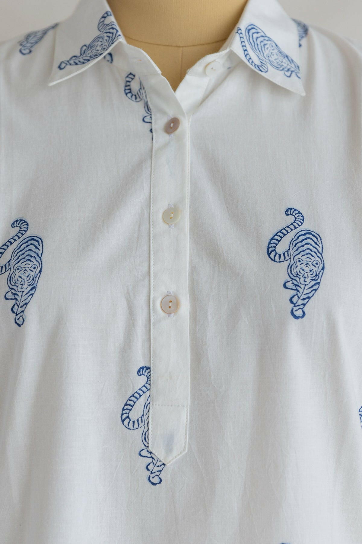 Tiger Block Print Shirt