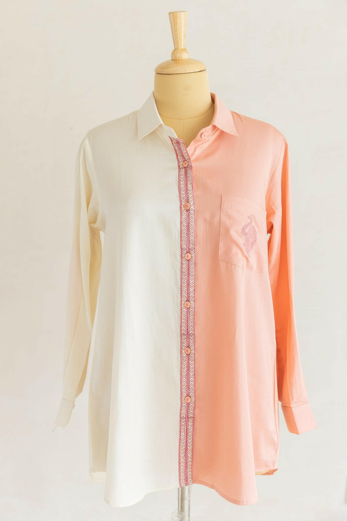 Half & Half Tiger Shirt