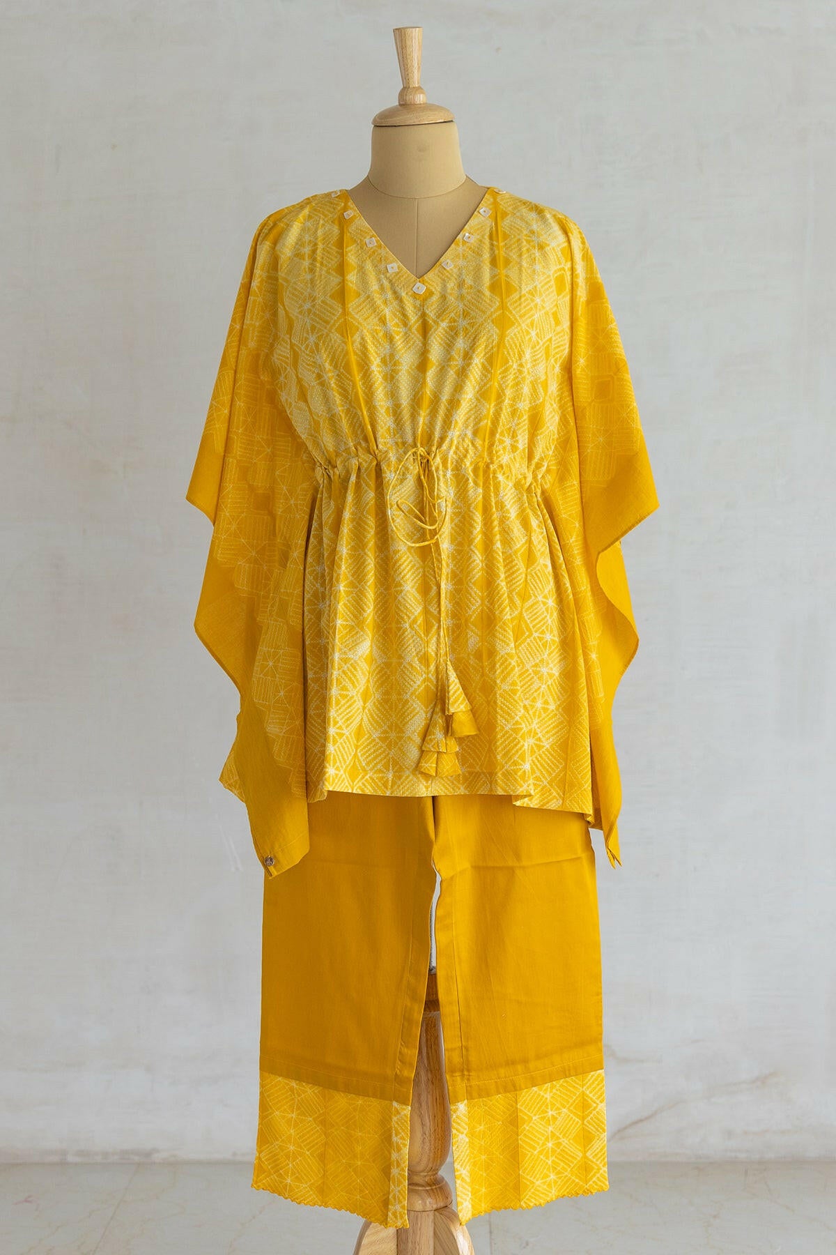 Sunshine Yellow Kaftan Co-ord Set