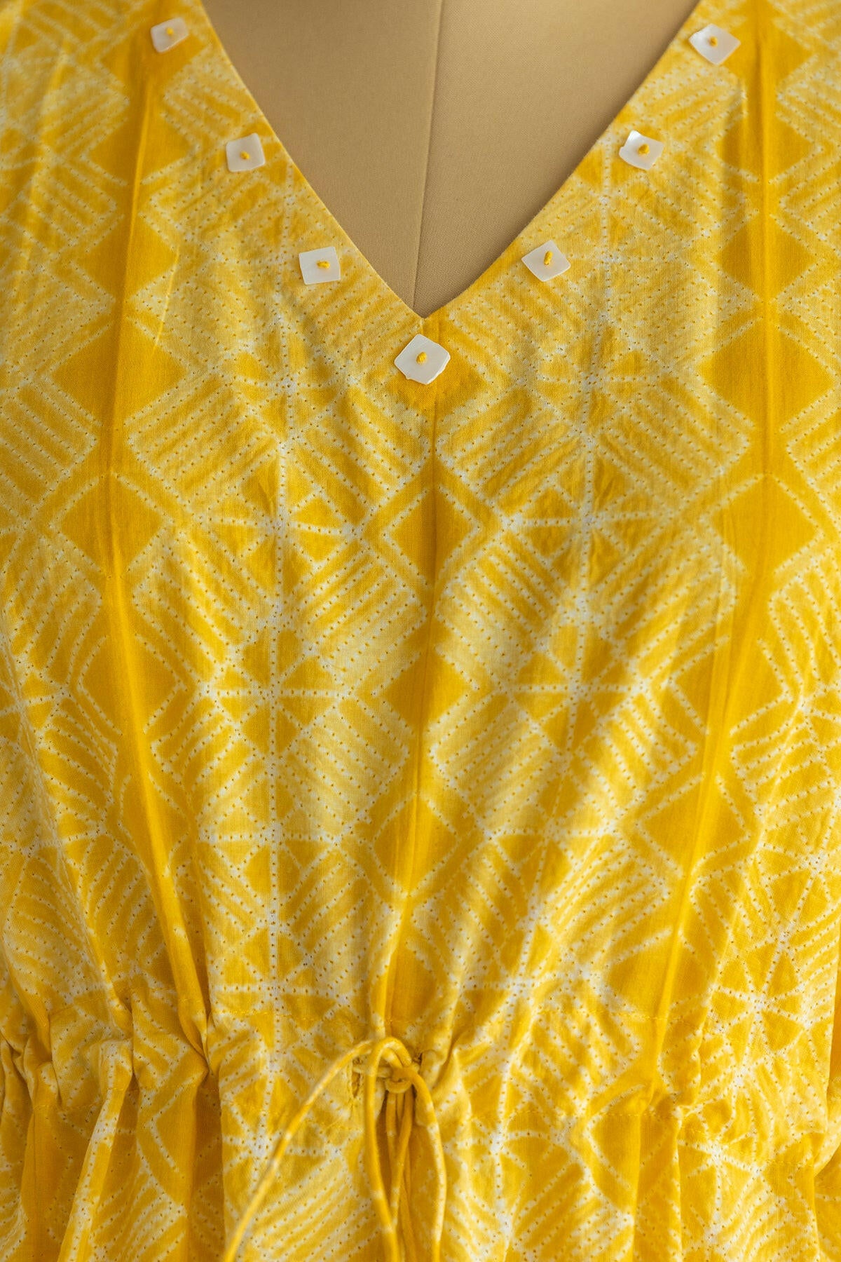 Sunshine Yellow Kaftan Co-ord Set