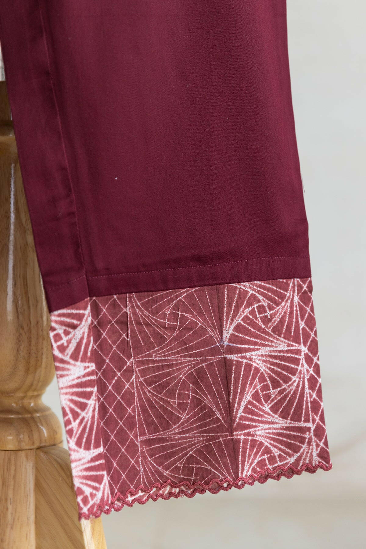 Maroon Shibouri Kaftan Co-ord Set