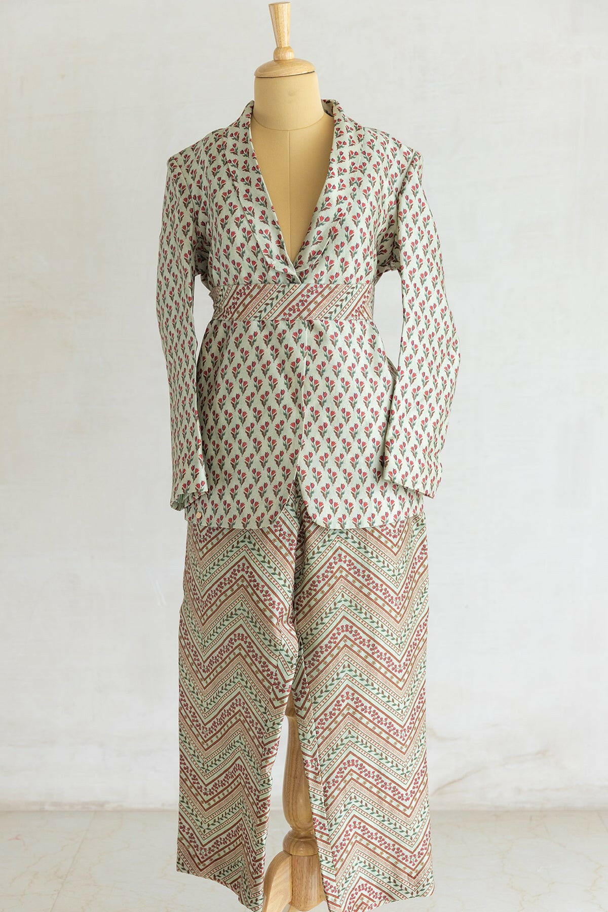 Pistachio Green Blazer Set