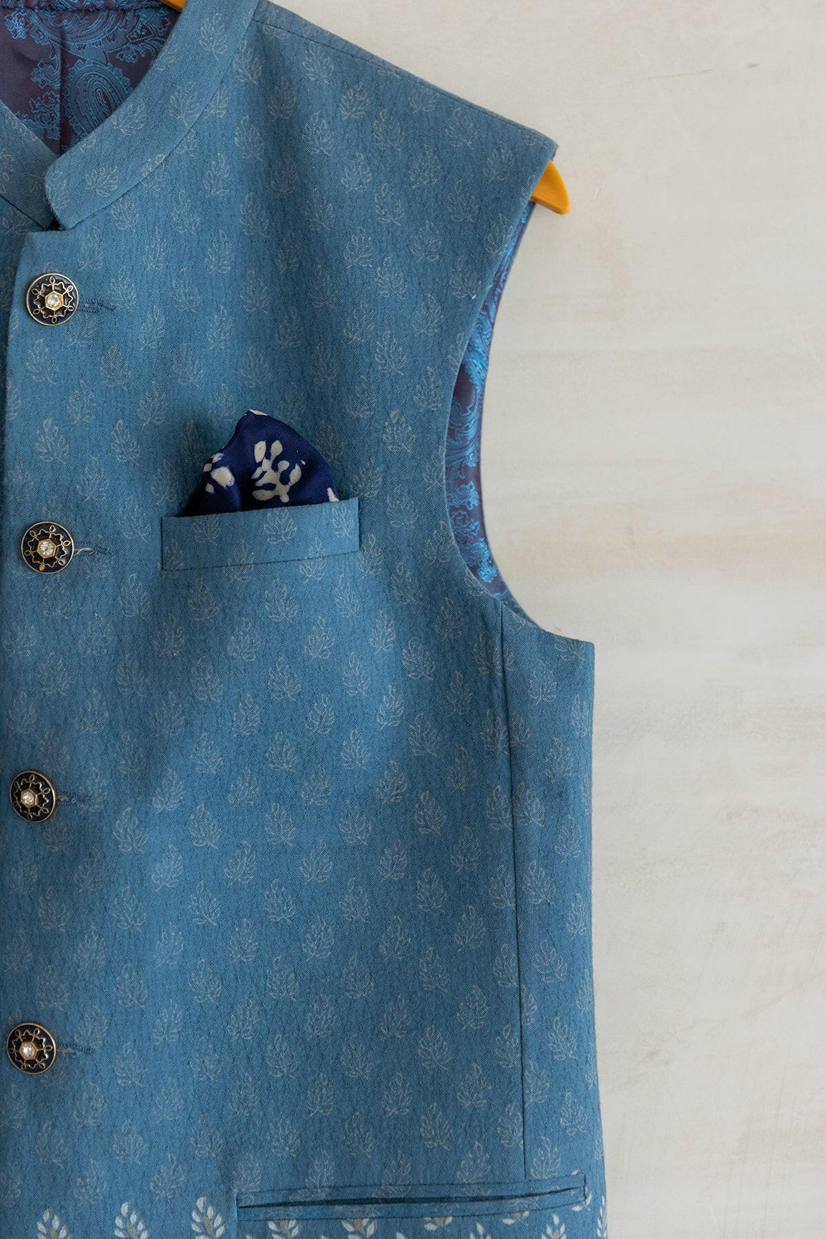 Navy Blue Men's Bundi