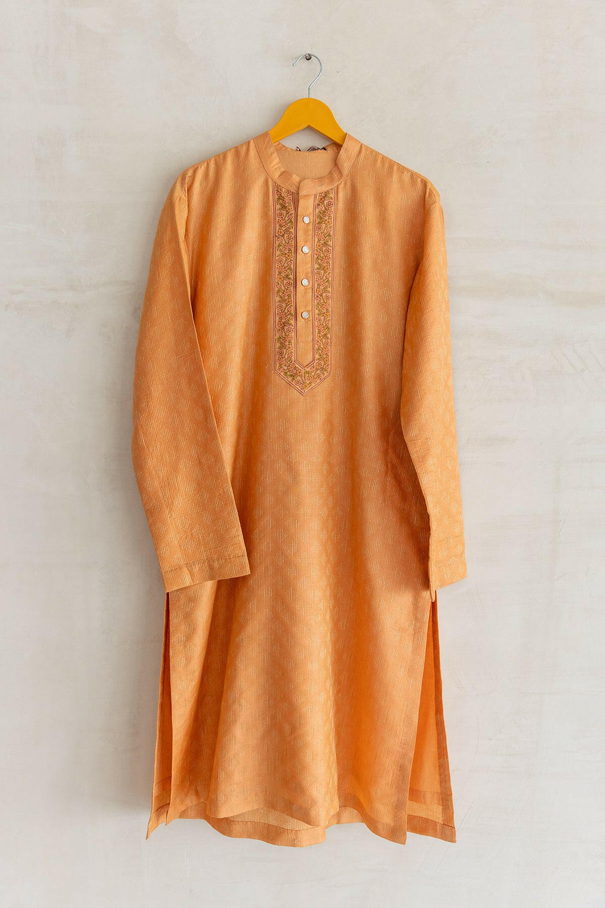 Texas Orange Men's Kurta