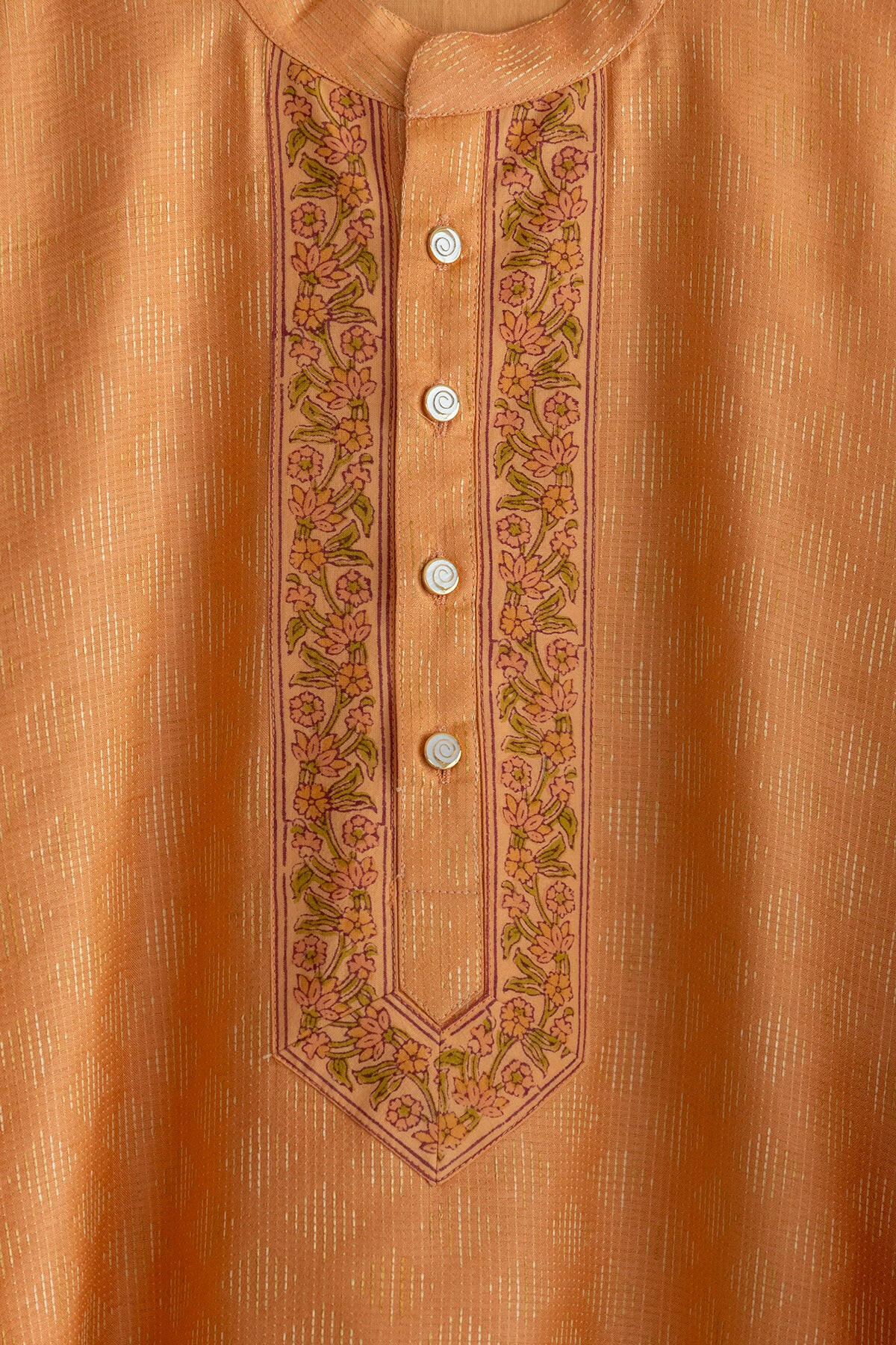 Texas Orange Men's Kurta