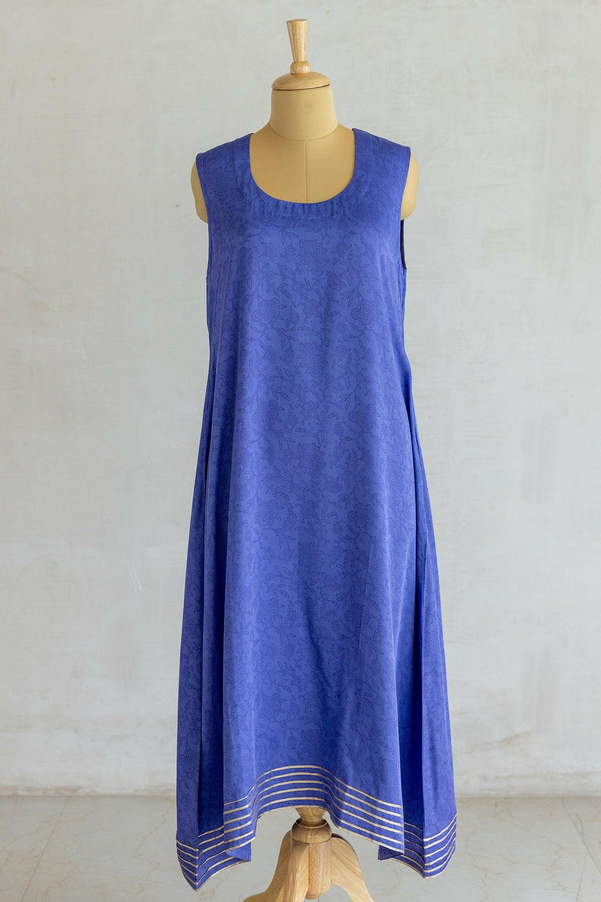 Ultra Violet Kota Silk Kurta
