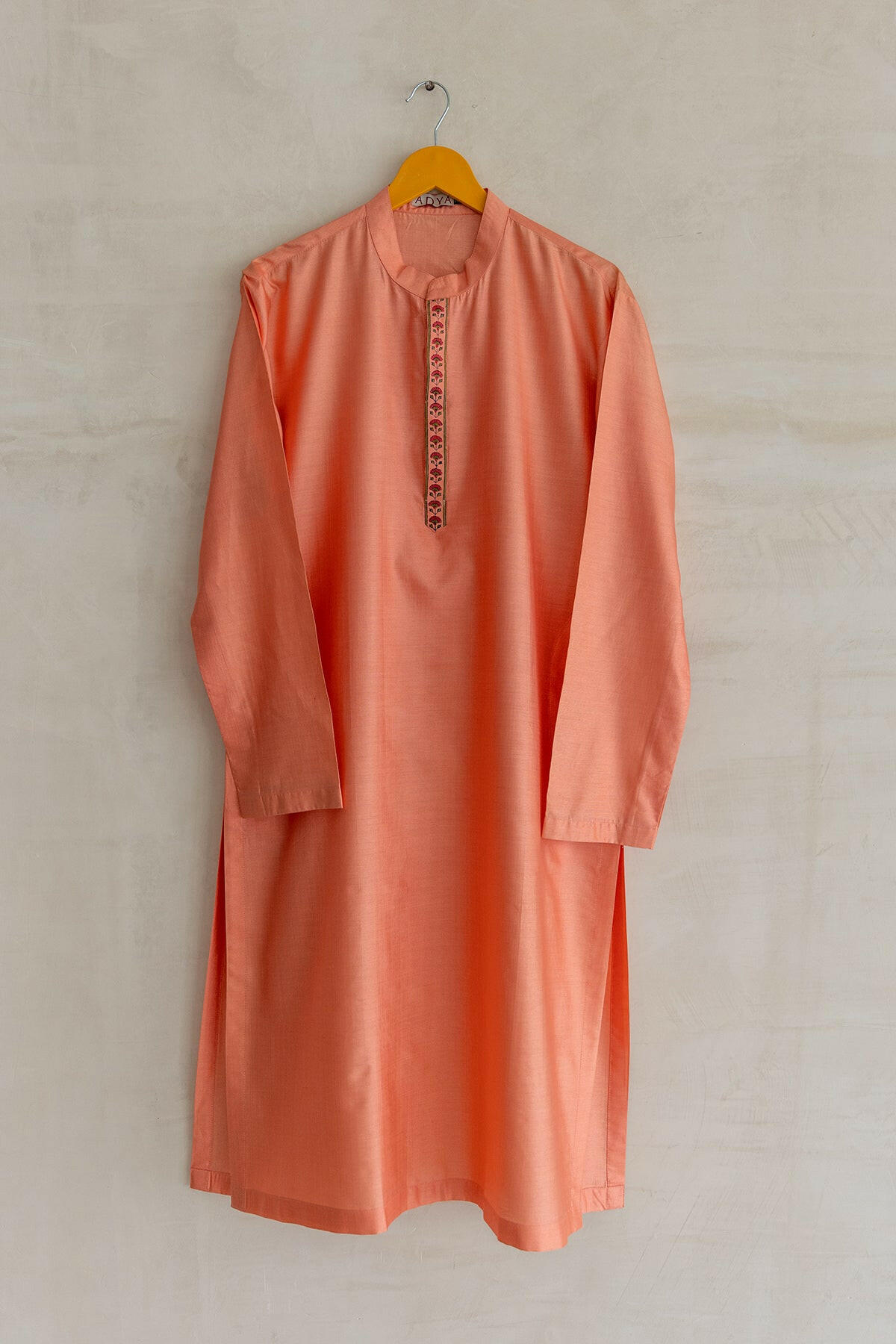 Peach Men's Kurta