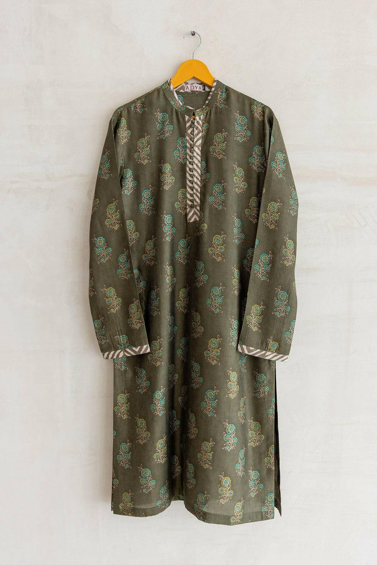 Olive Green Men's Kurta