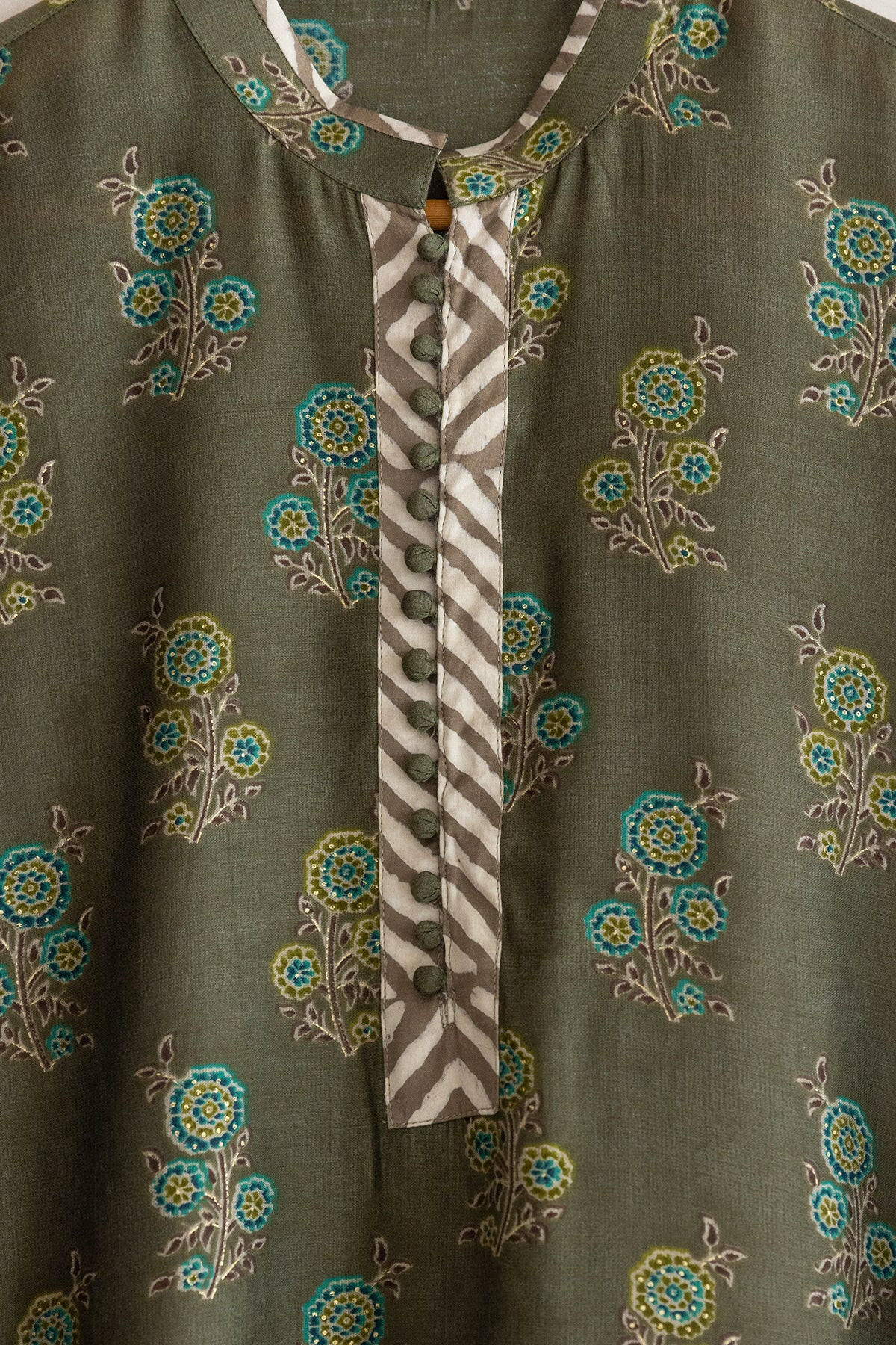 Olive Green Men's Kurta