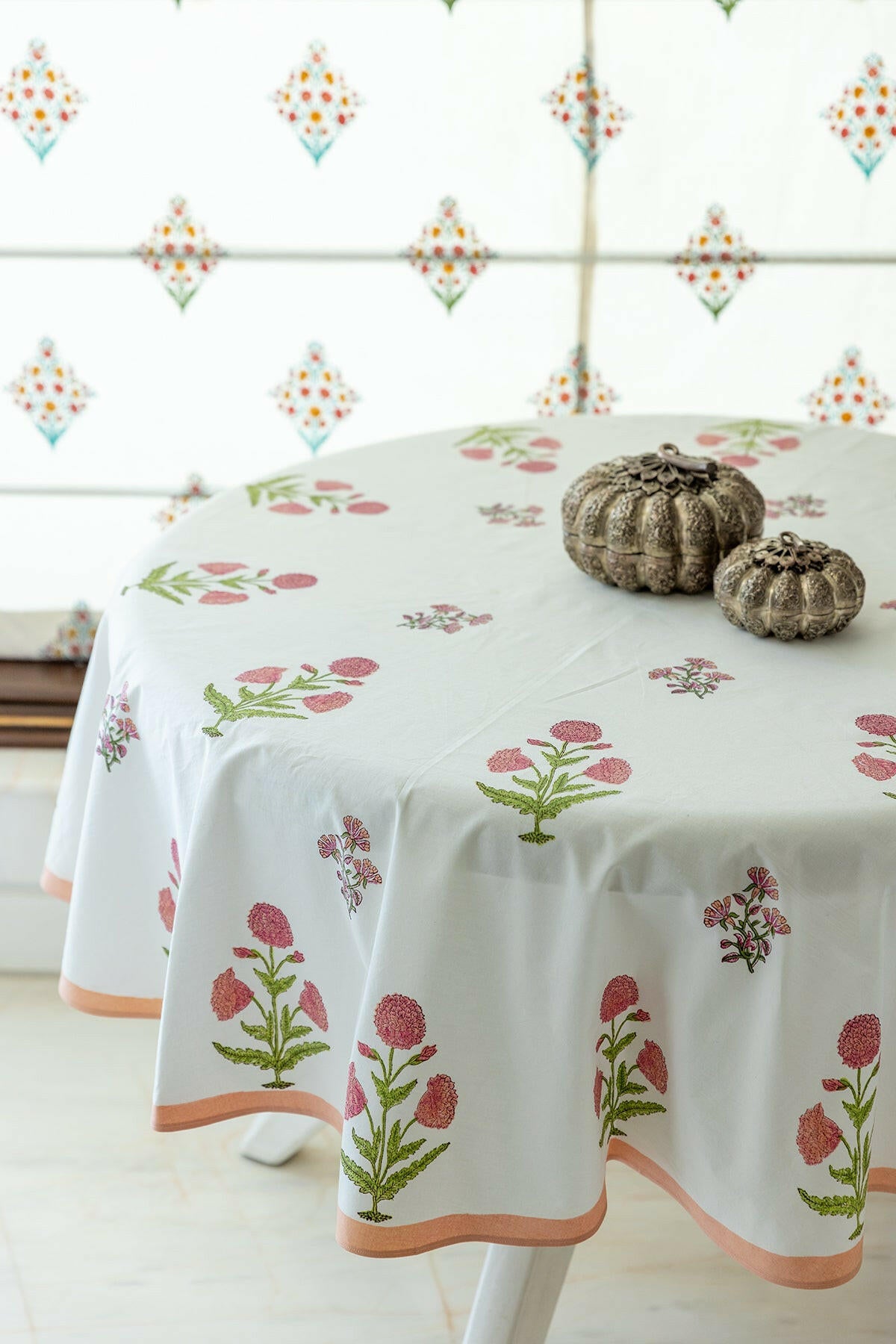 Coral Rose Table Cover