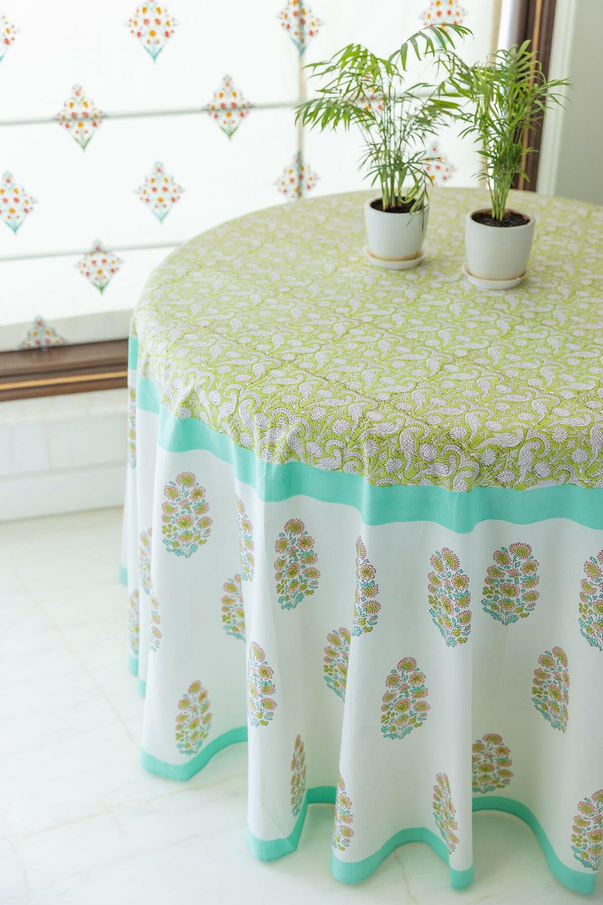 Spearmint Green Table Cover
