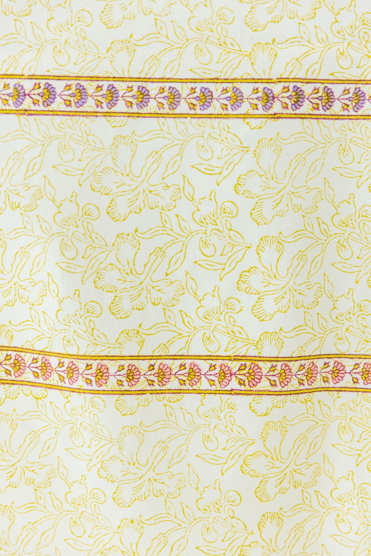 Off White Floral Table Cover