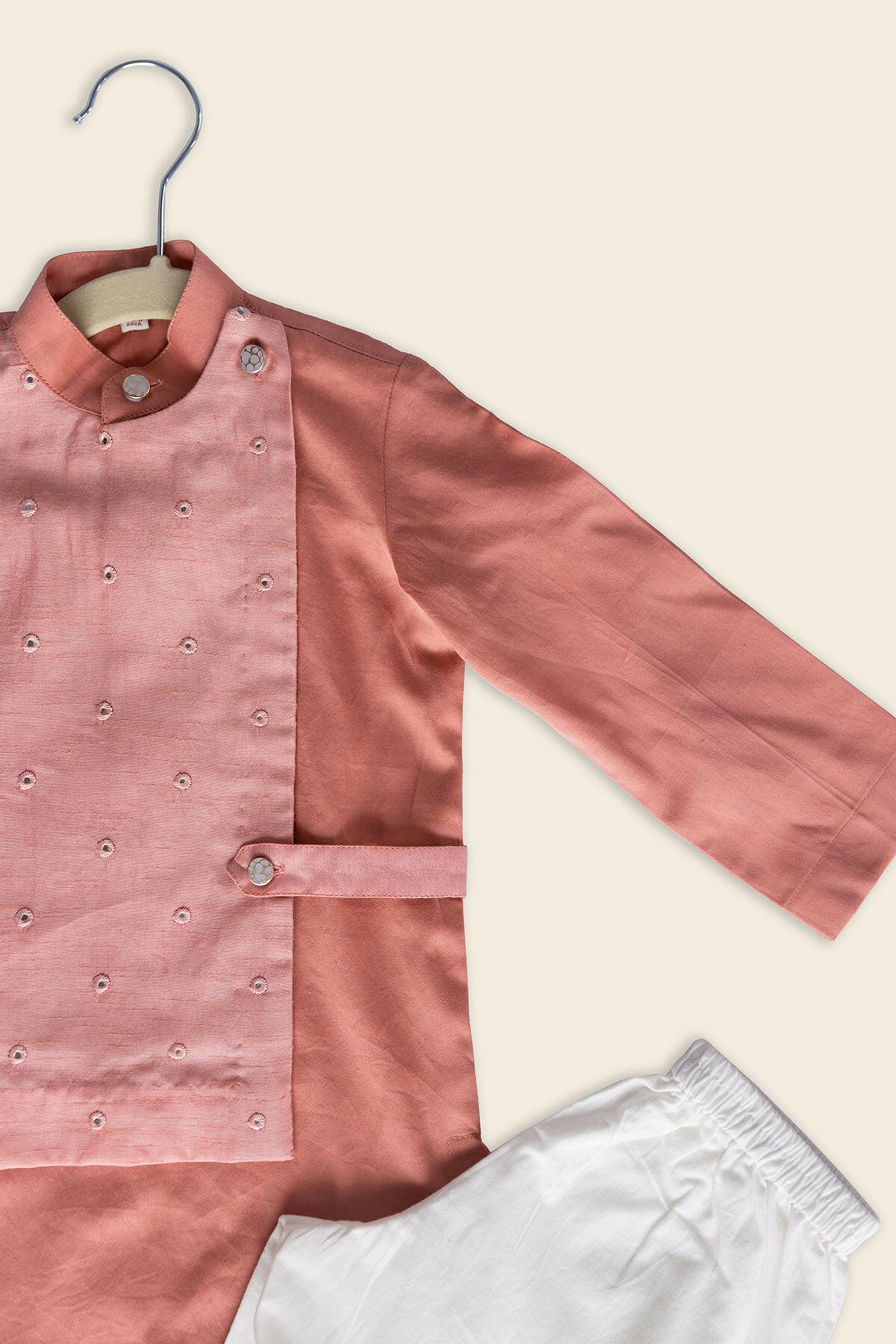 Peach Fuzz Baby Kurta Set