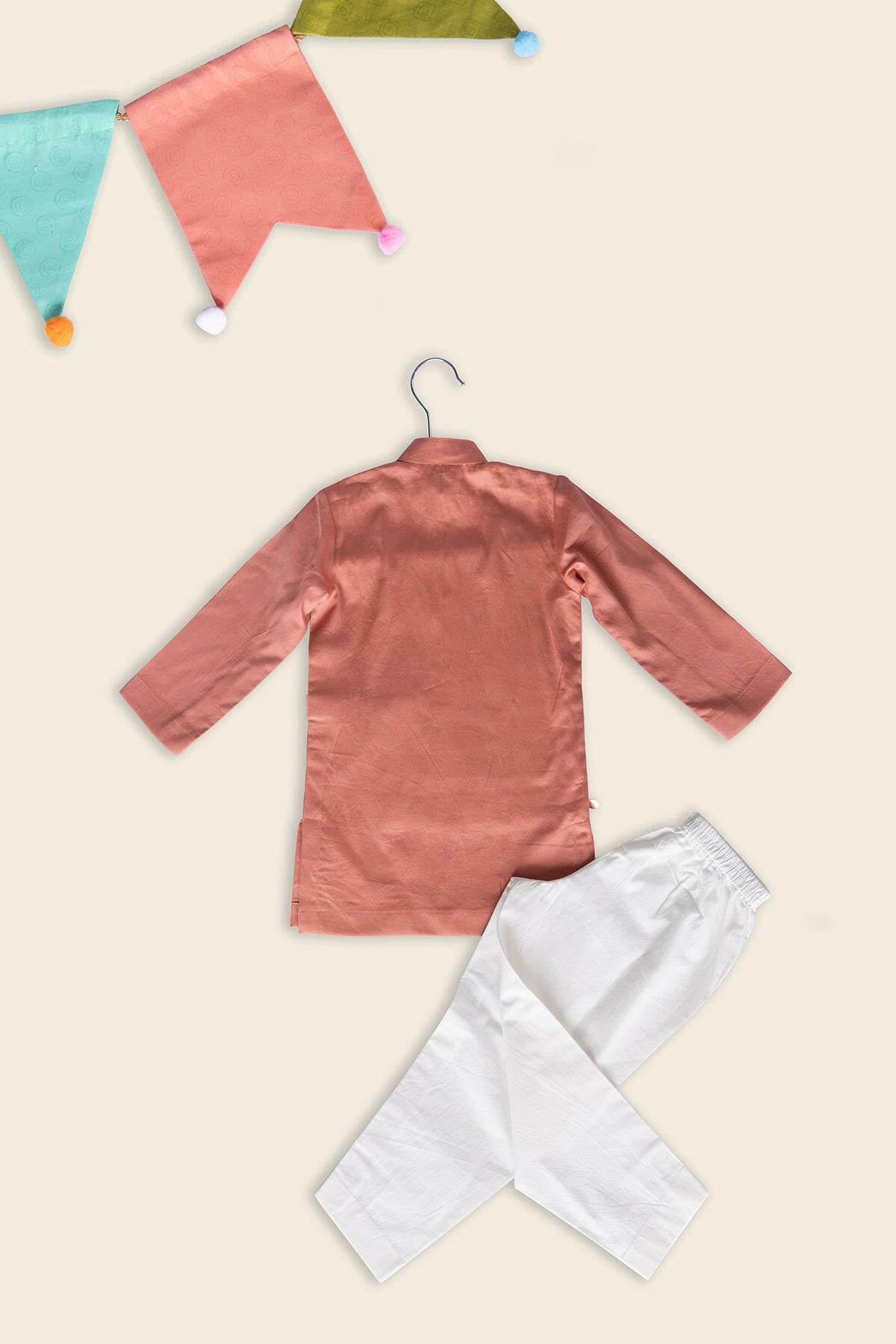 Peach Fuzz Baby Kurta Set