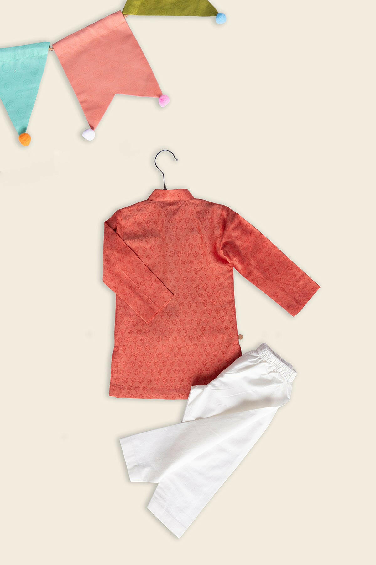 Orange Tiger Kurta Set