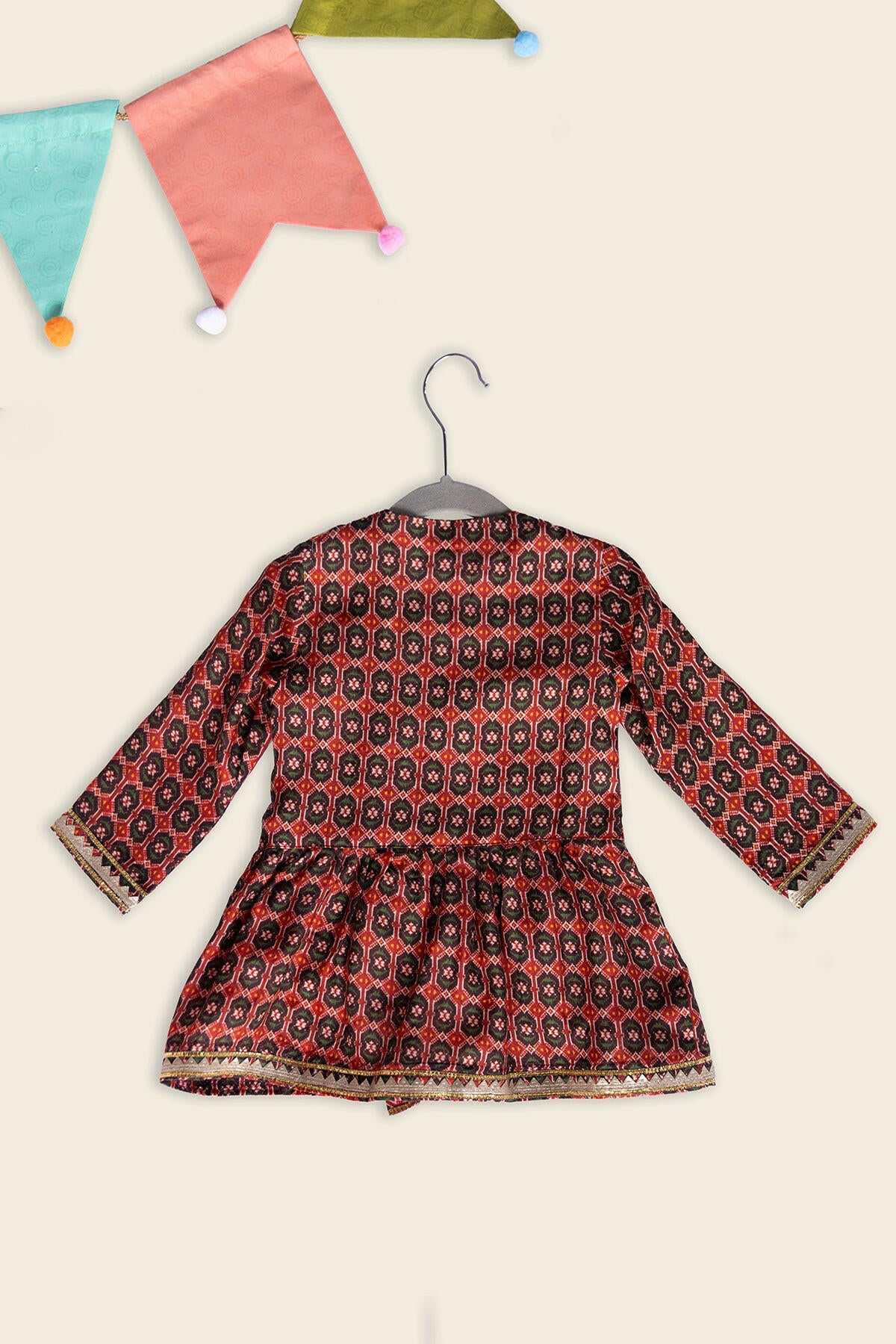 Marsala Red Dhoti Set