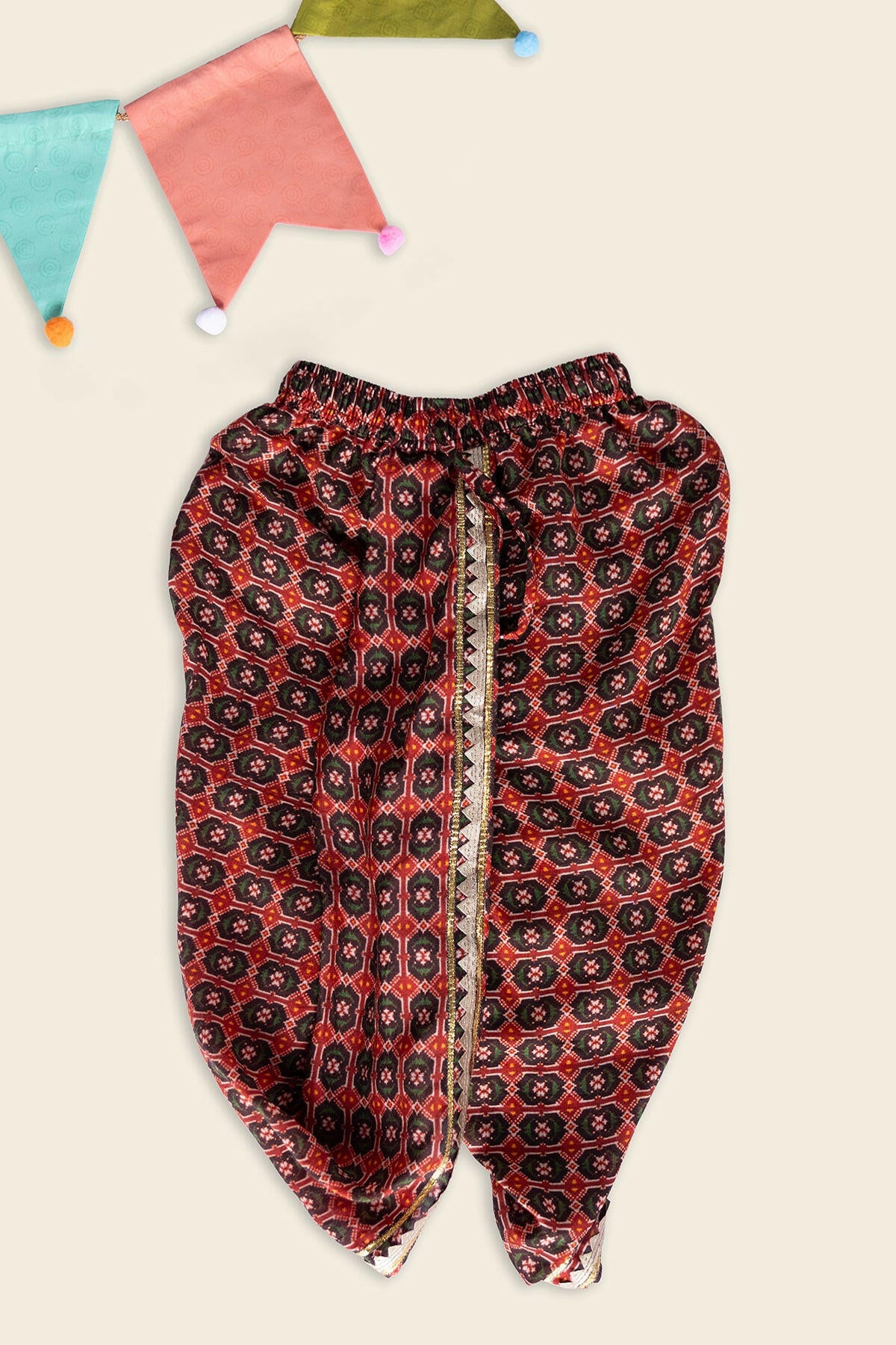 Marsala Red Dhoti Set