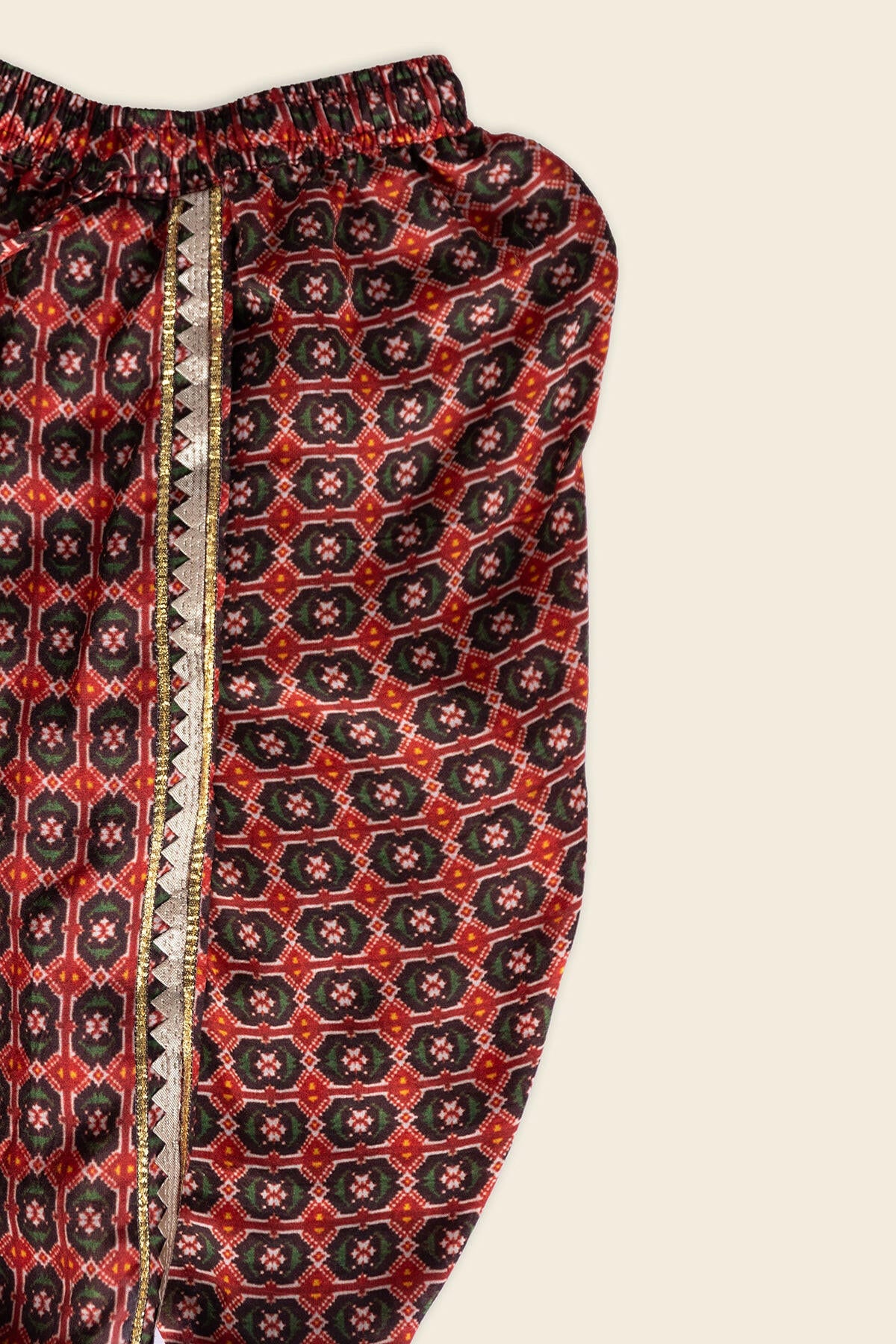 Marsala Red Dhoti Set