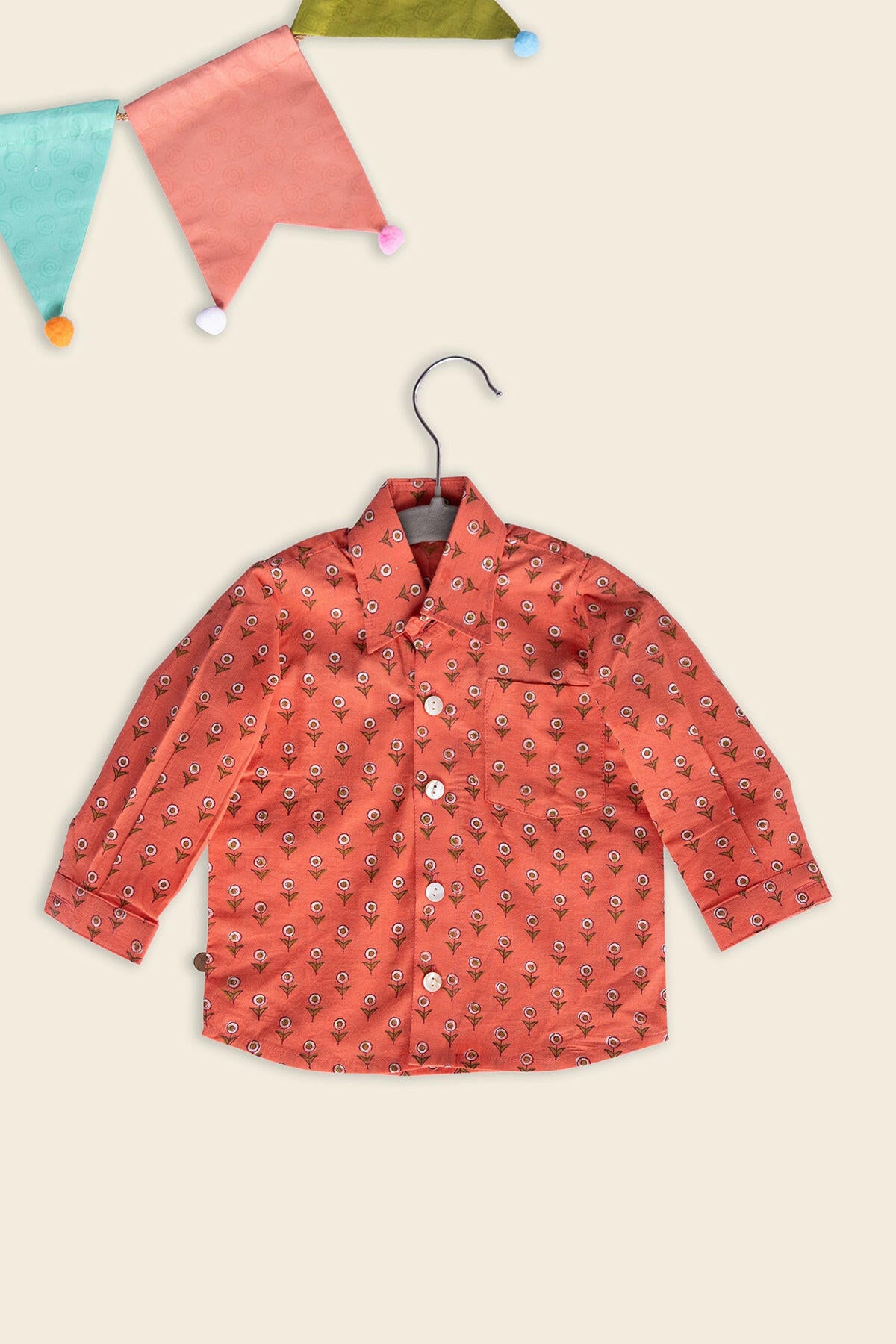 Floral Peach Shirt